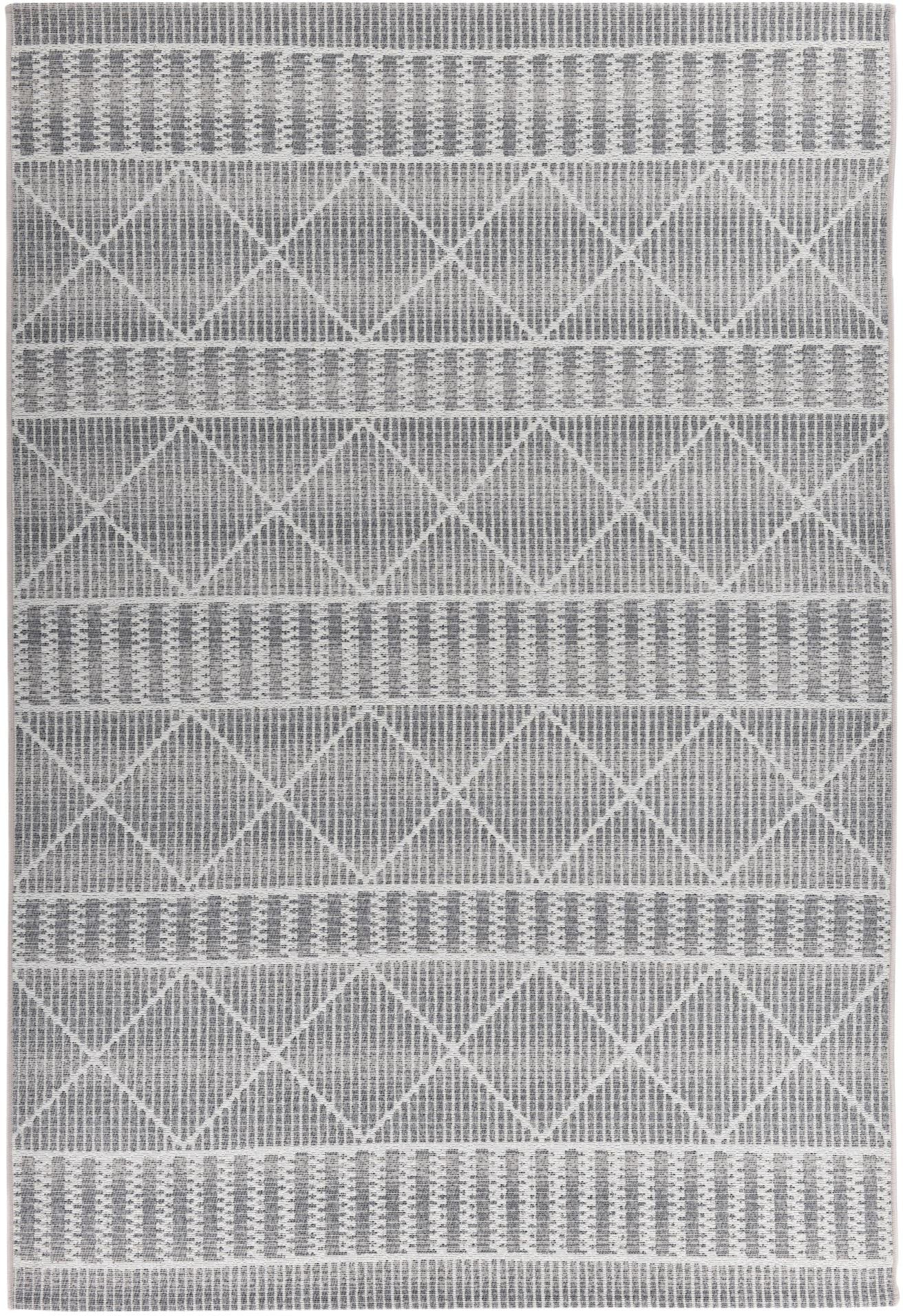 TOM TAILOR HOME Teppich »Funky Outdoor Geometric«, rechteckig, 5 mm Höhe, Flachgewebe, modernes Rauten Design, Outdoor geeignet, Wohnzimmer