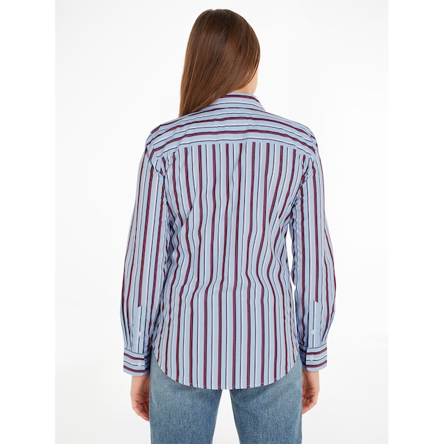 Tommy Hilfiger Hemdbluse »RWB REGULAR SHIRT LS«, im modischem  Streifendessin kaufen | BAUR