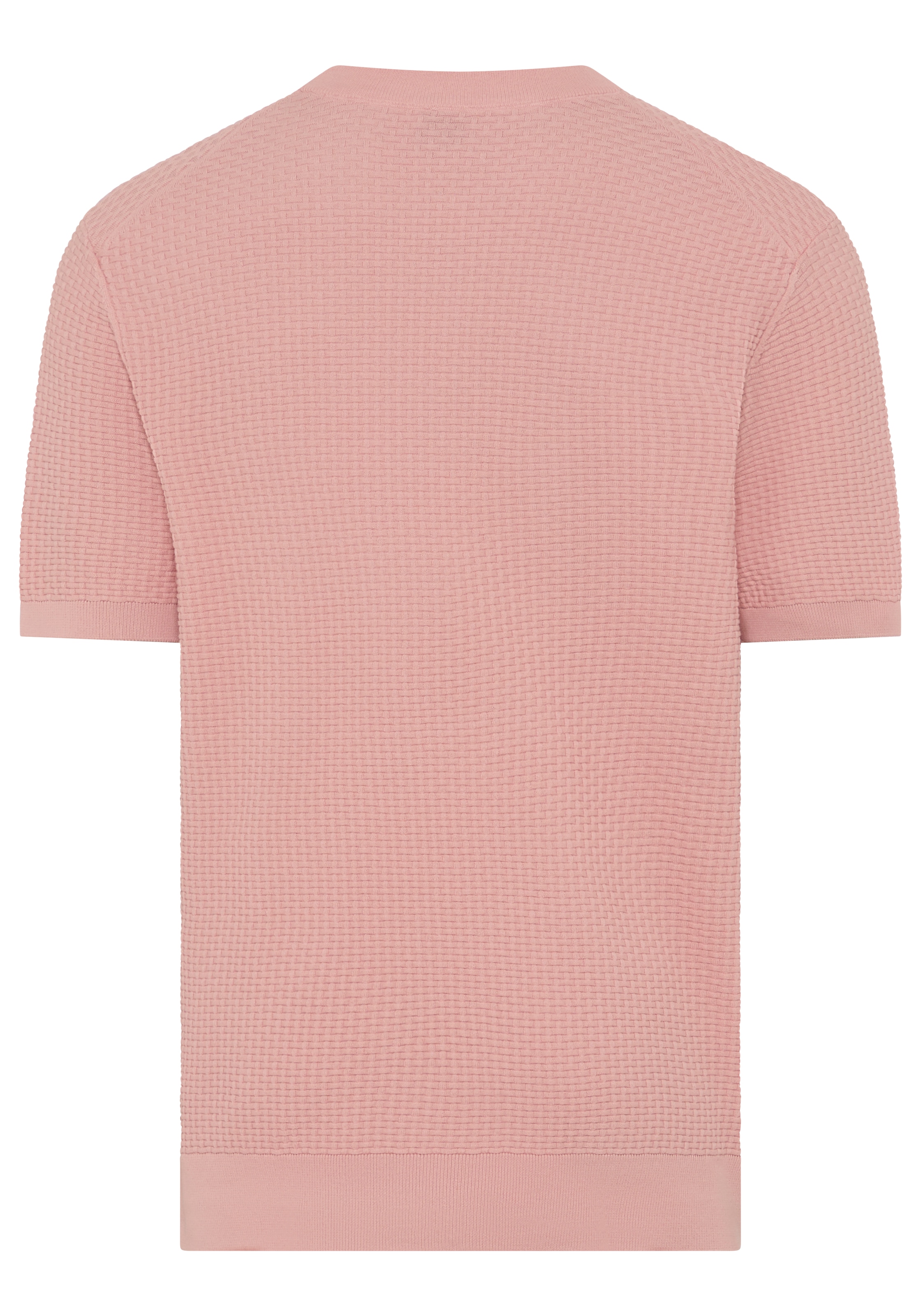 BOSS Kurzarmpullover »Nilton« Premium Menswear Business-Casual-Look, Strukturstrick-Material