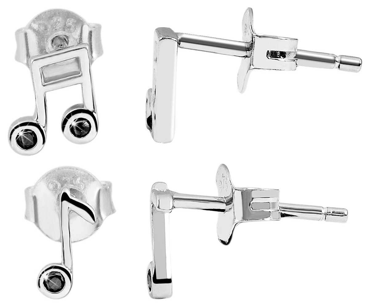 Adelia´s Paar Ohrhänger "Ohrringe – Ohrstecker aus 925 Silber mit Zirkonia" Zum Verschenken – ideal zum Valentinstag