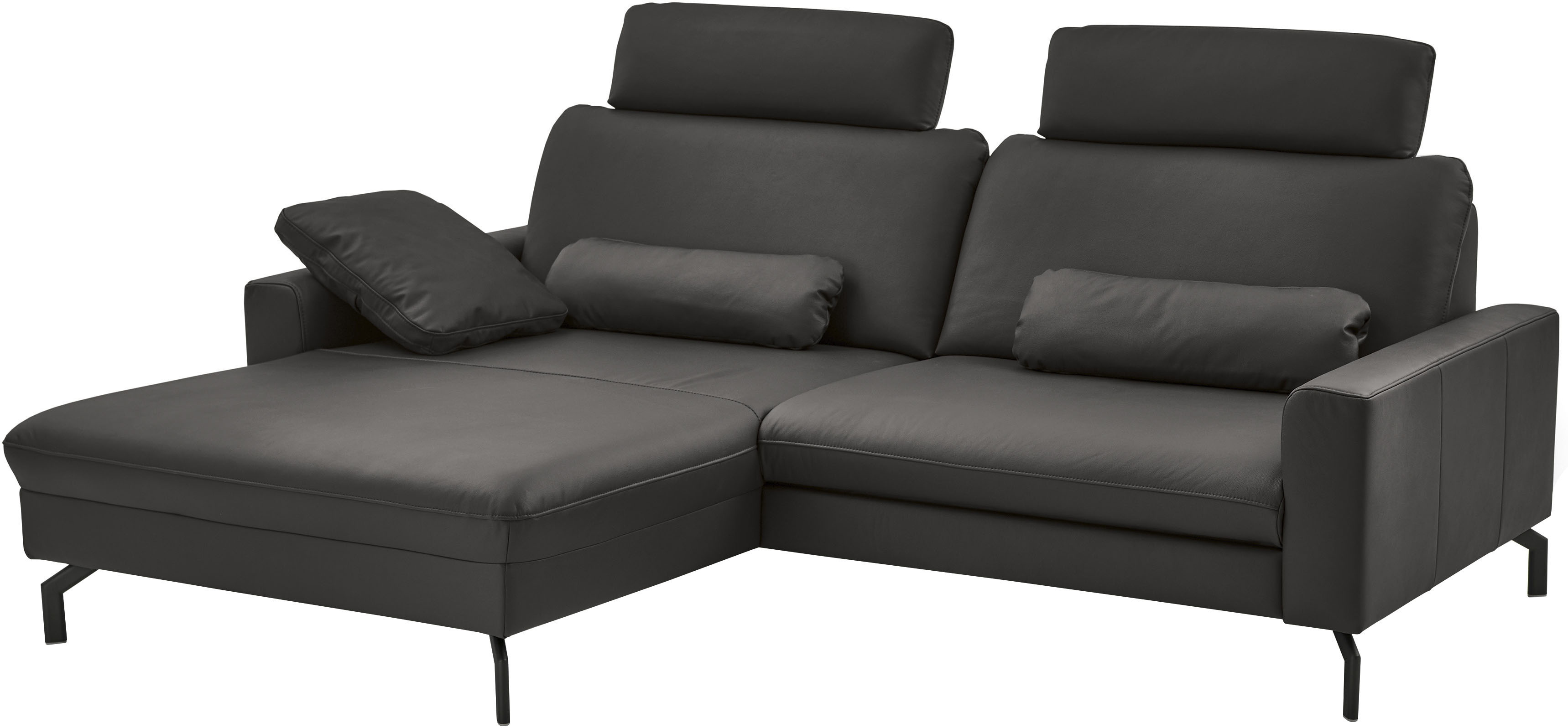 Die PlanBar Ecksofa "PN-EM20028 L-Form mit Kopfstützen" wahlweise mit motorischem Canape