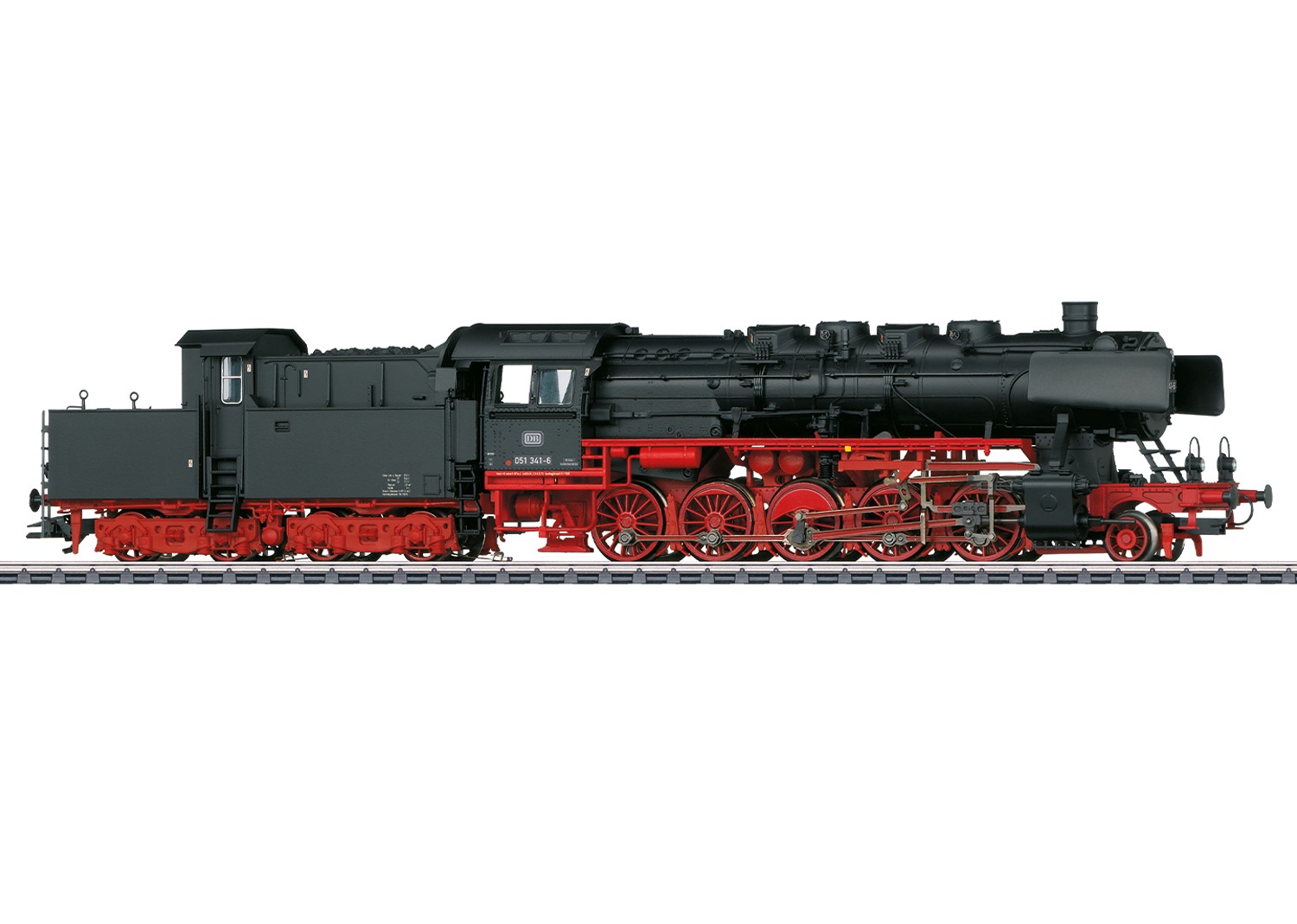 MÄRKLIN Kinder Dampflokomotive "mit Kabinentender Baureihe 051 - 37814"schwarz, Kunststoff, Metall, Modelleisenbahn-Fahrzeuge, mit Sound und