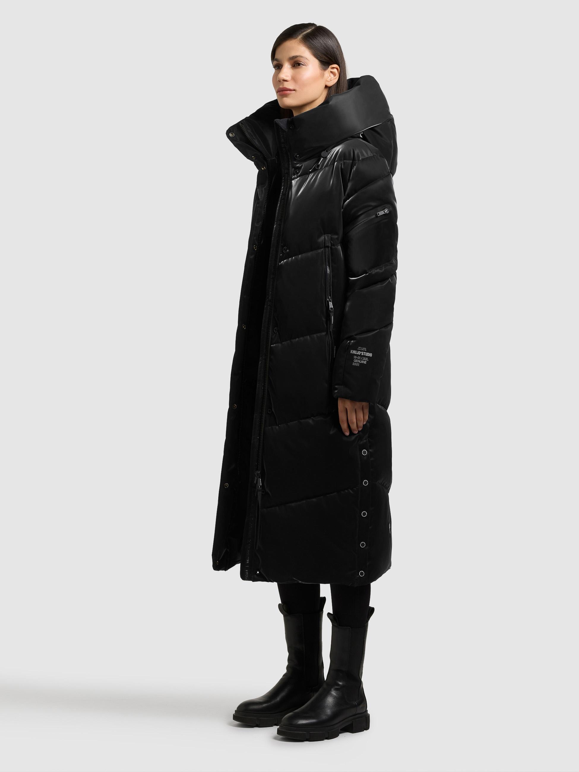 khujo Wintermantel »Pulset Shiny« Winter Steppmantel aus einem auffällig glänzendem Material