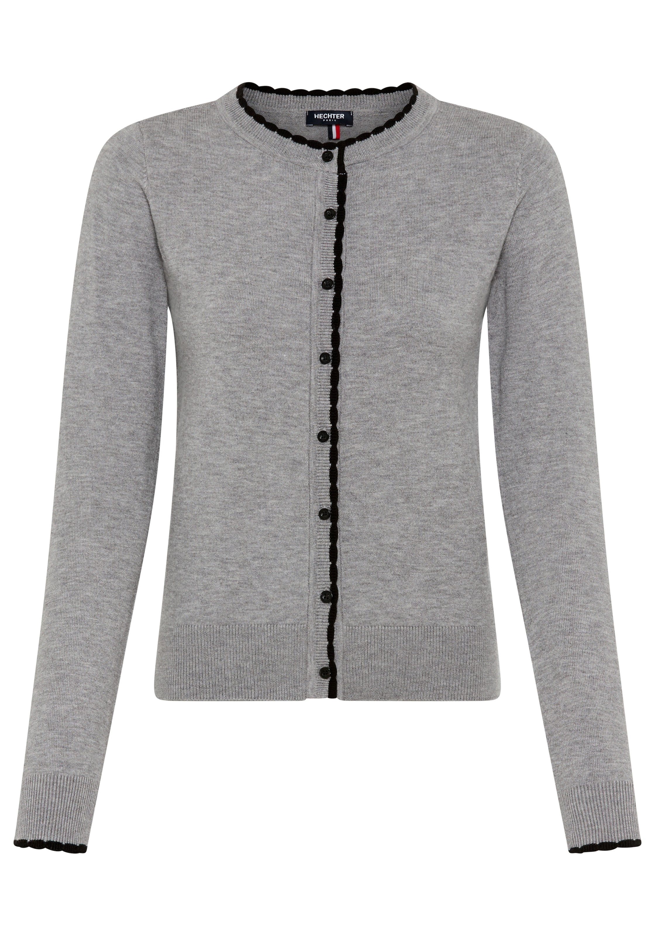 HECHTER PARIS Strickjacke, mit Wellenkante - NEUE KOLLEKTION