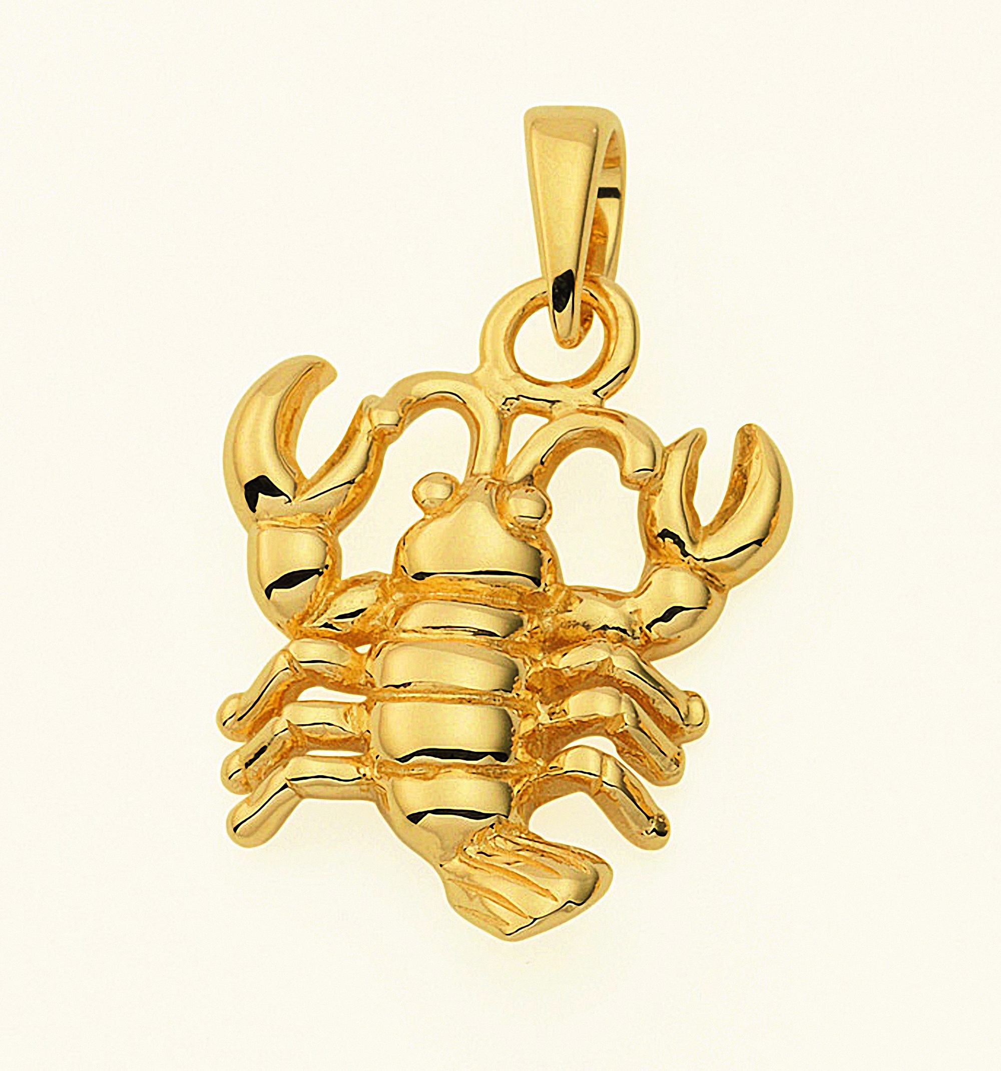 ADELIA ́S Damen Sternzeichenanhänger "Sternzeichen Anhänger Krebs 585 Gold ( 14K )", Krebs, Gold, gold, Gold, Schmuckanhänger, Goldanhänger Krebs
