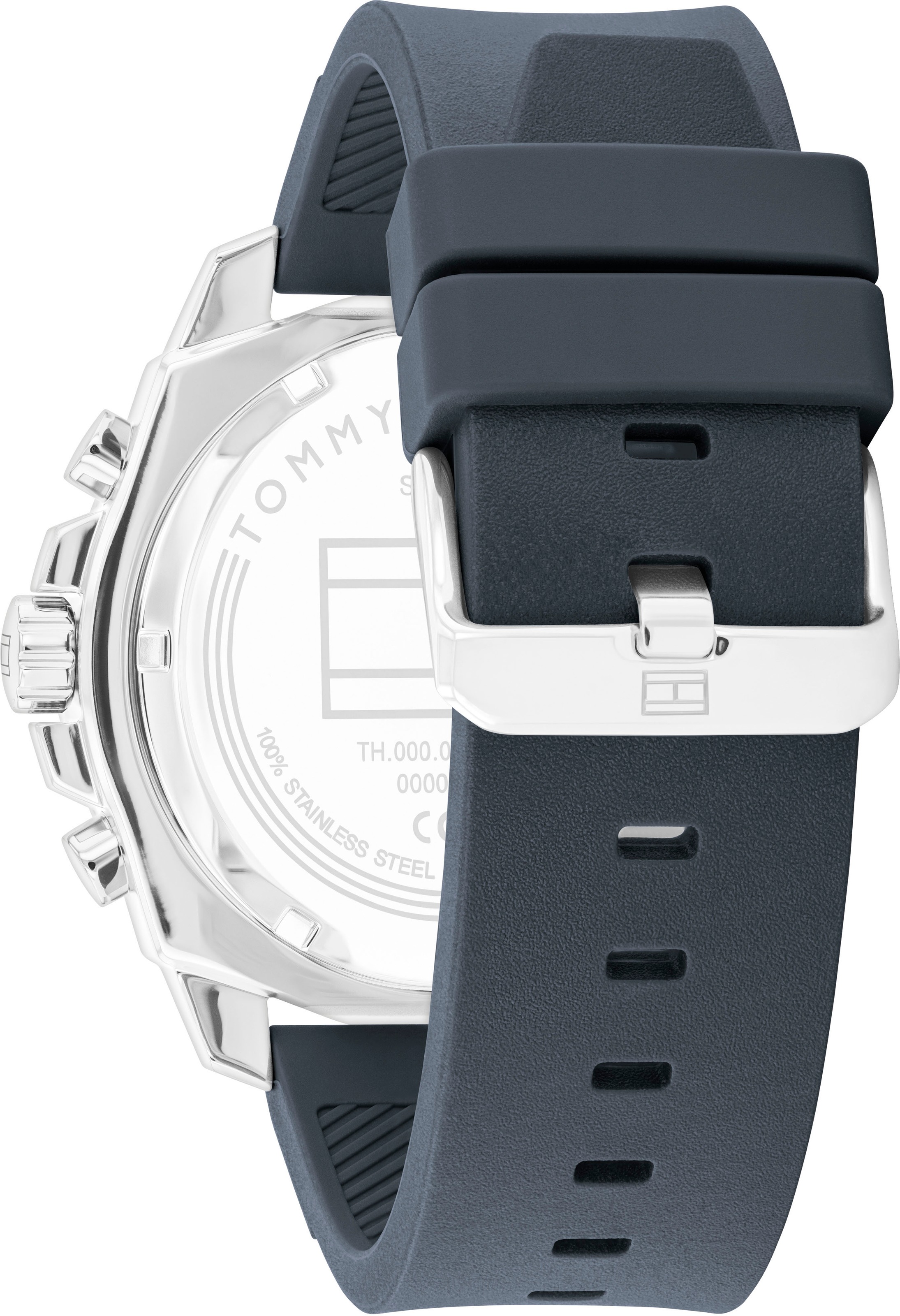 Tommy Hilfiger Multifunktionsuhr »MORGAN«, Quarzuhr, Armbanduhr, Herrenuhr, Lederarmband, analog
