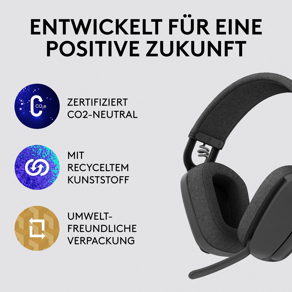 Logitech Gaming-Headset »Zone Vibe 100«, Bluetooth, Noise-Cancelling