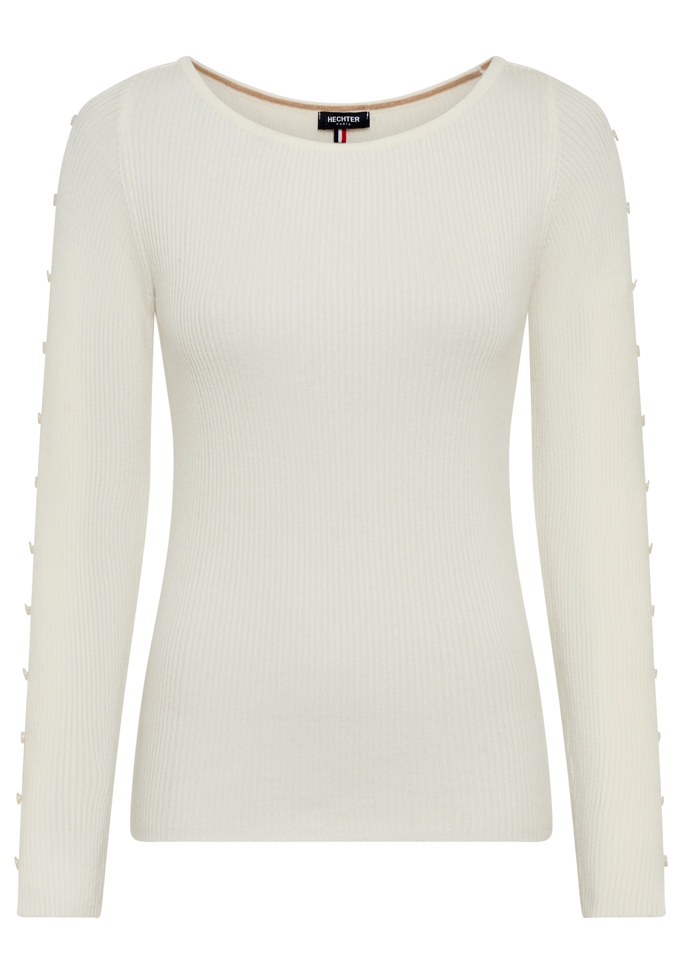 HECHTER PARIS Strickpullover, mit Ärmelknöpfchen - NEUE KOLLEKTION