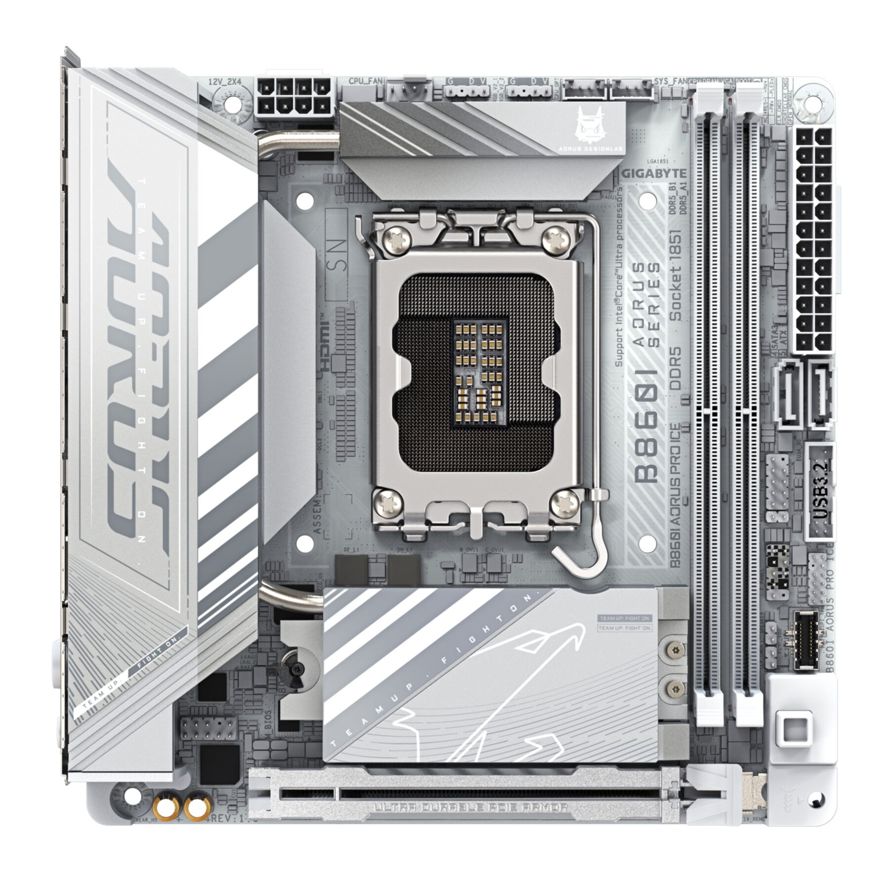 Gigabyte Mainboard »B860I AORUS PRO ICE Mainboard - Intel Core Ultra CPUs, 8+1+2+1 Phasen«
