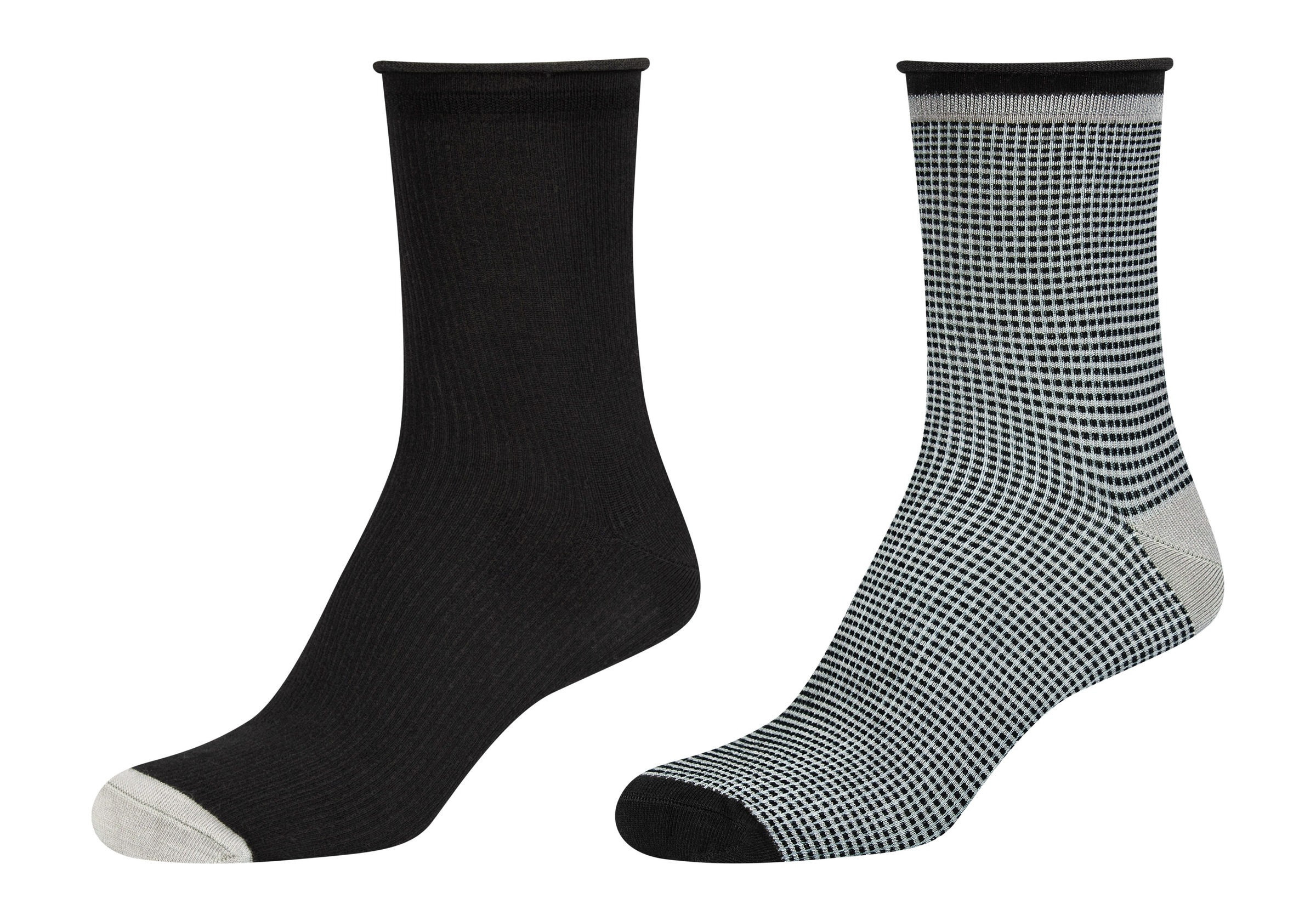 Camano Langsocken »silky touch«, (4 Paar), mit verstärkter Ferse