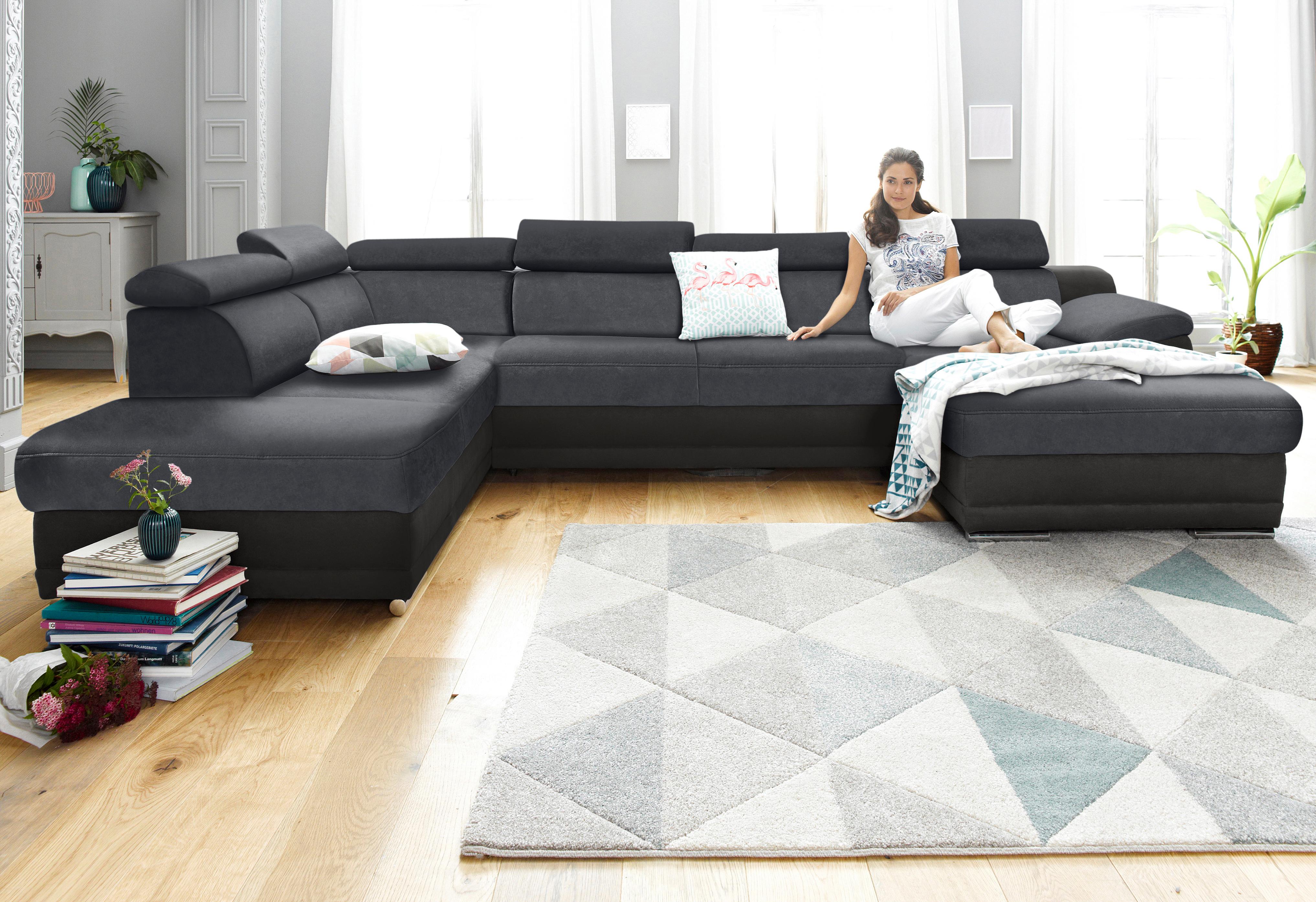 sit&more Wohnlandschaft "Xenia U-Form" wahlweise mit Schlaffunktion