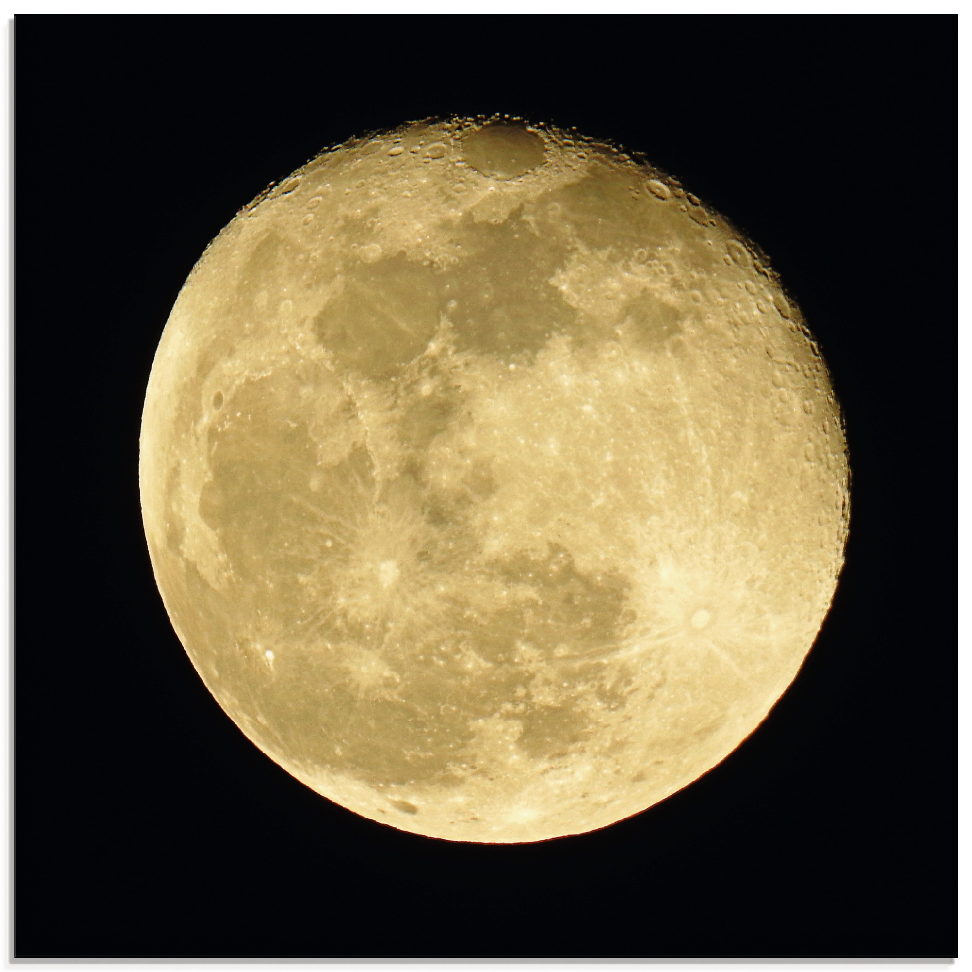 Artland Glasbild "Mond", Weltraum, (1 St.), in verschiedenen Größen