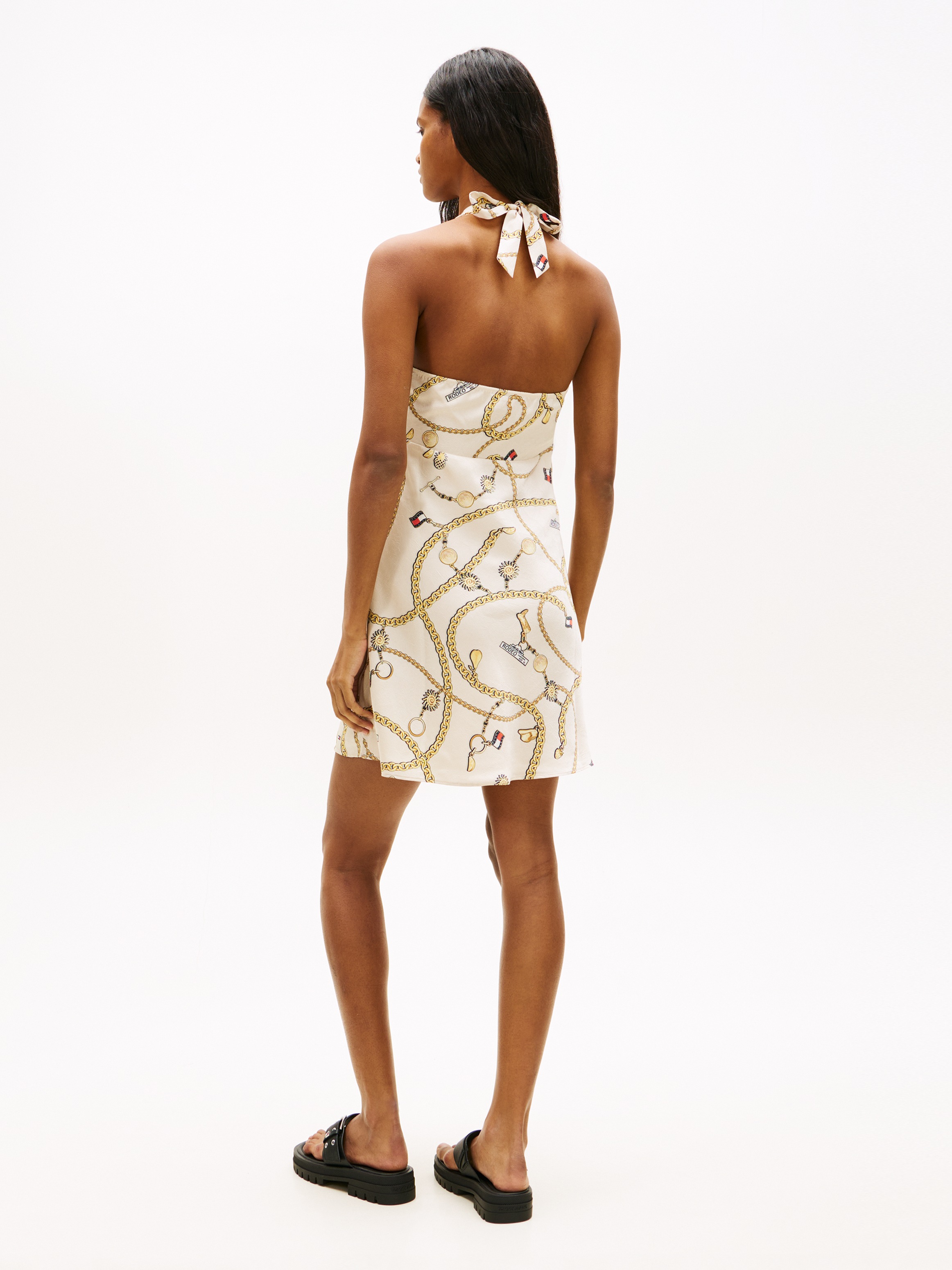 Tommy Jeans Neckholderkleid "TJW CHAIN AOP HALTERNECK DRESS" mit Allover-Pr günstig online kaufen