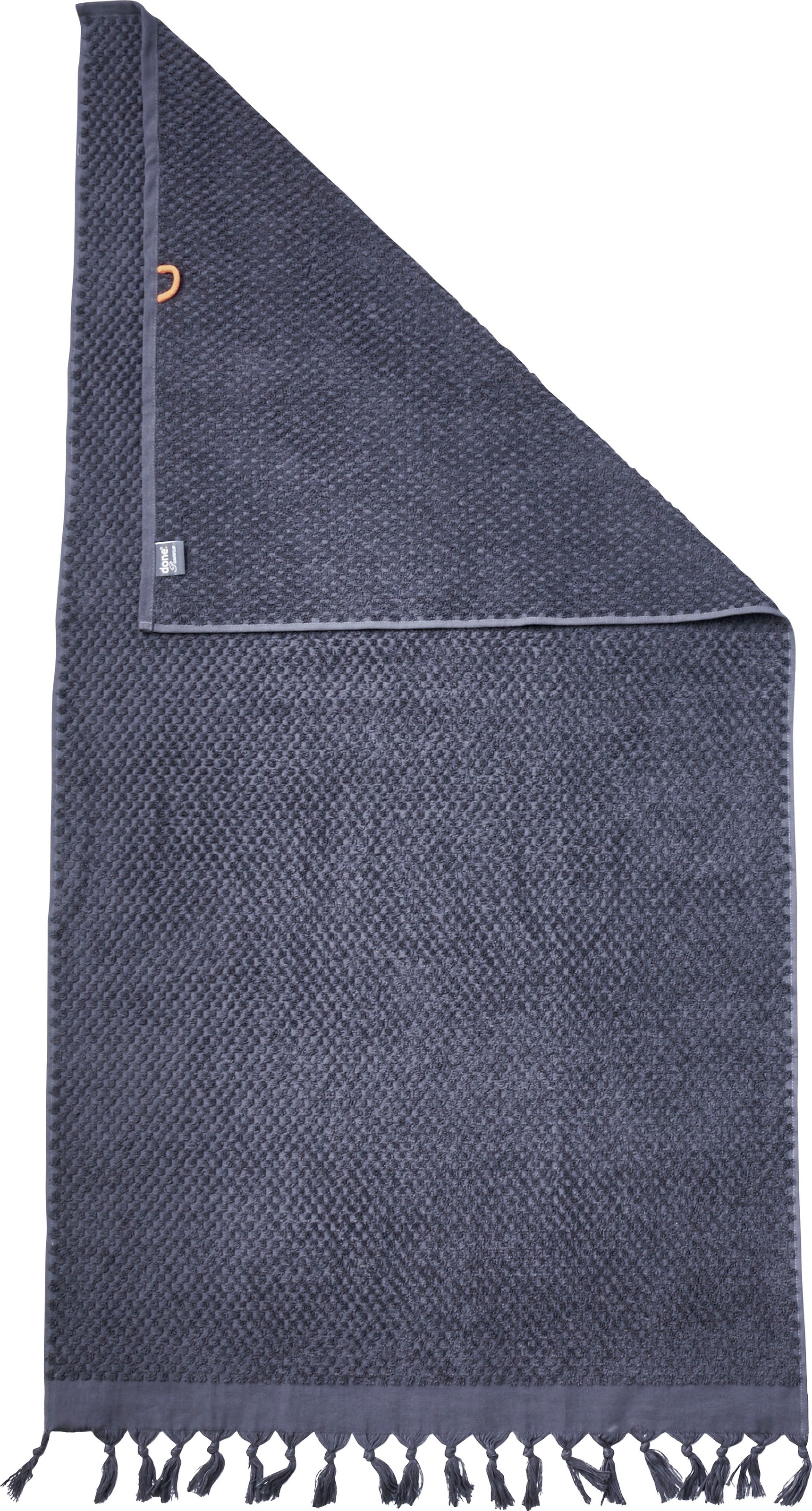 done.® Duschtuch »Provence Honeycomb« Uni Farben, in Honigwaben-Optik, mit Fransen