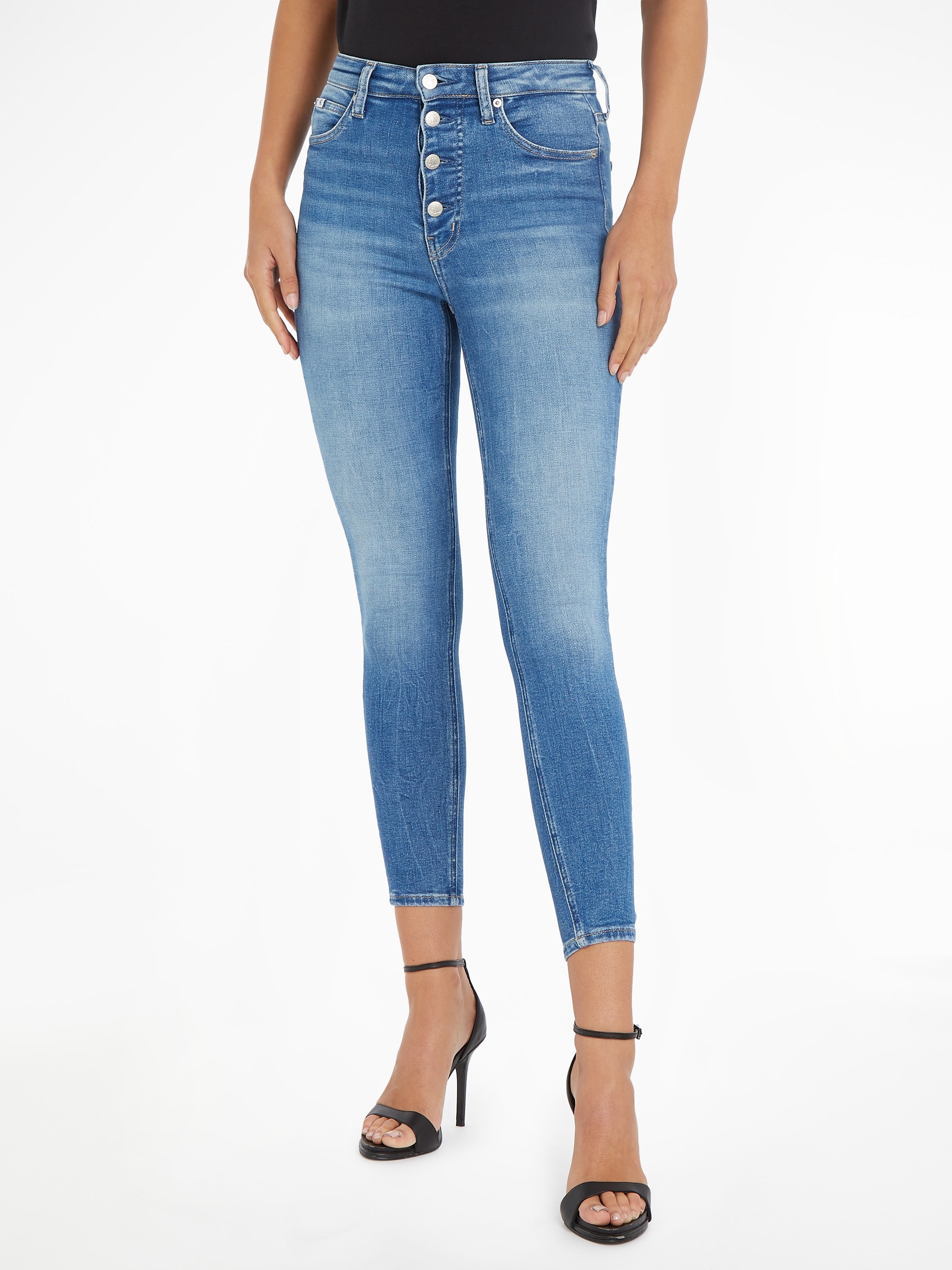 Calvin Klein Jeans Skinny-fit-Jeans »HIGH RISE SUPER SKINNY ANKLE«, im 5-Pocket-Style