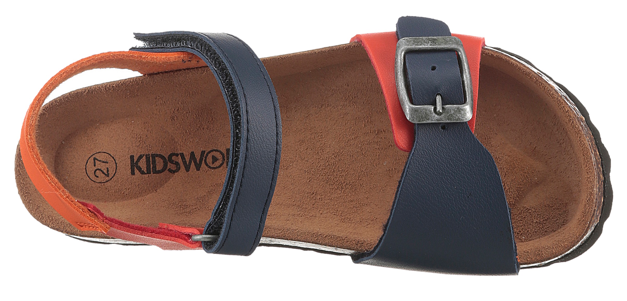 KIDSWORLD Riemchensandale, Sommerschuh, Strandschuh, Urlaubschuh mit Klett