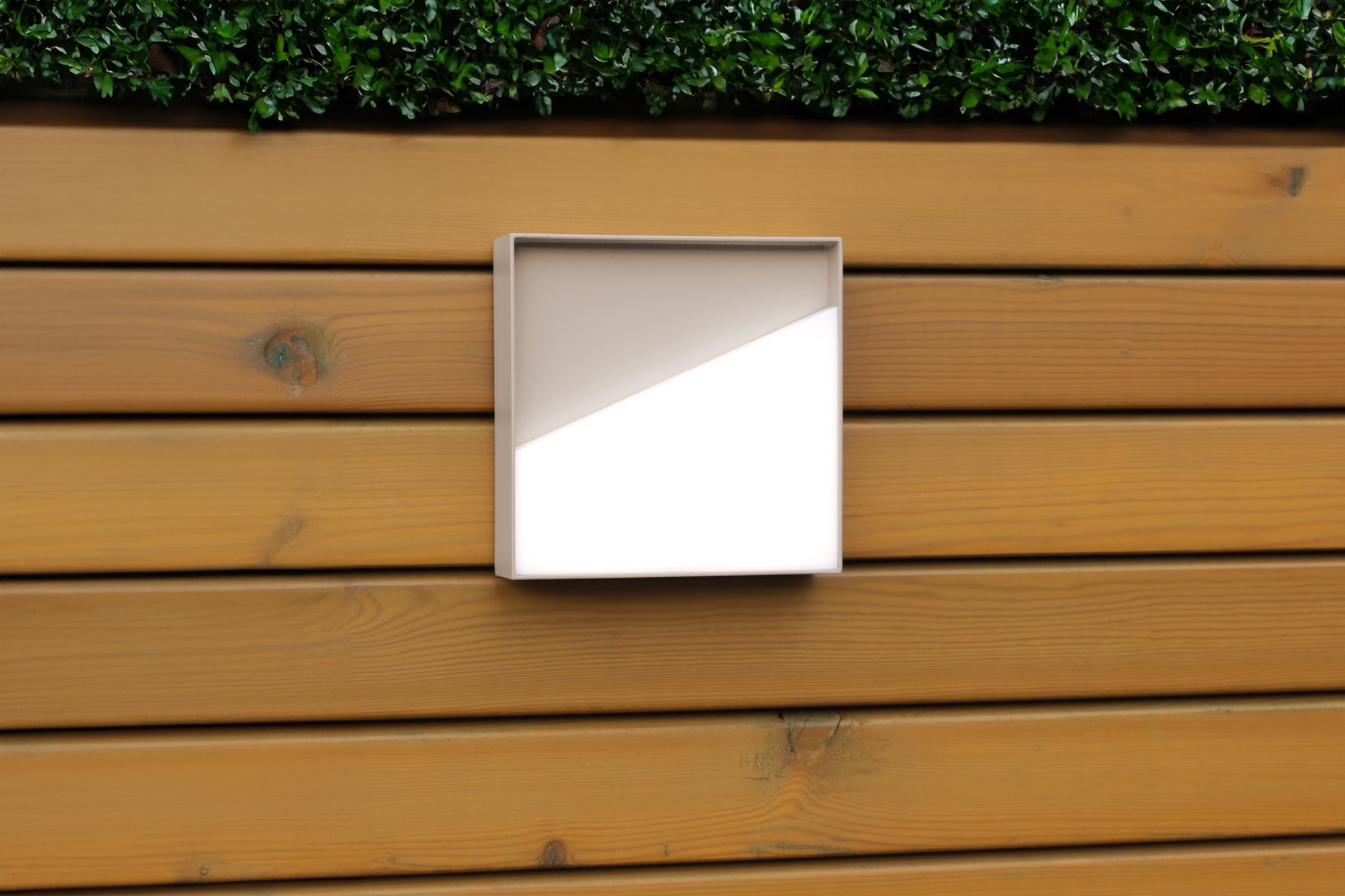 ECO-LIGHT LED Außen-Wandleuchte »LED-Wandleuchte MEG sandfarben«, 1 flammig, Leuchtmittel LED-Board | LED fest integriert, Akku-Licht für Innen & Außen