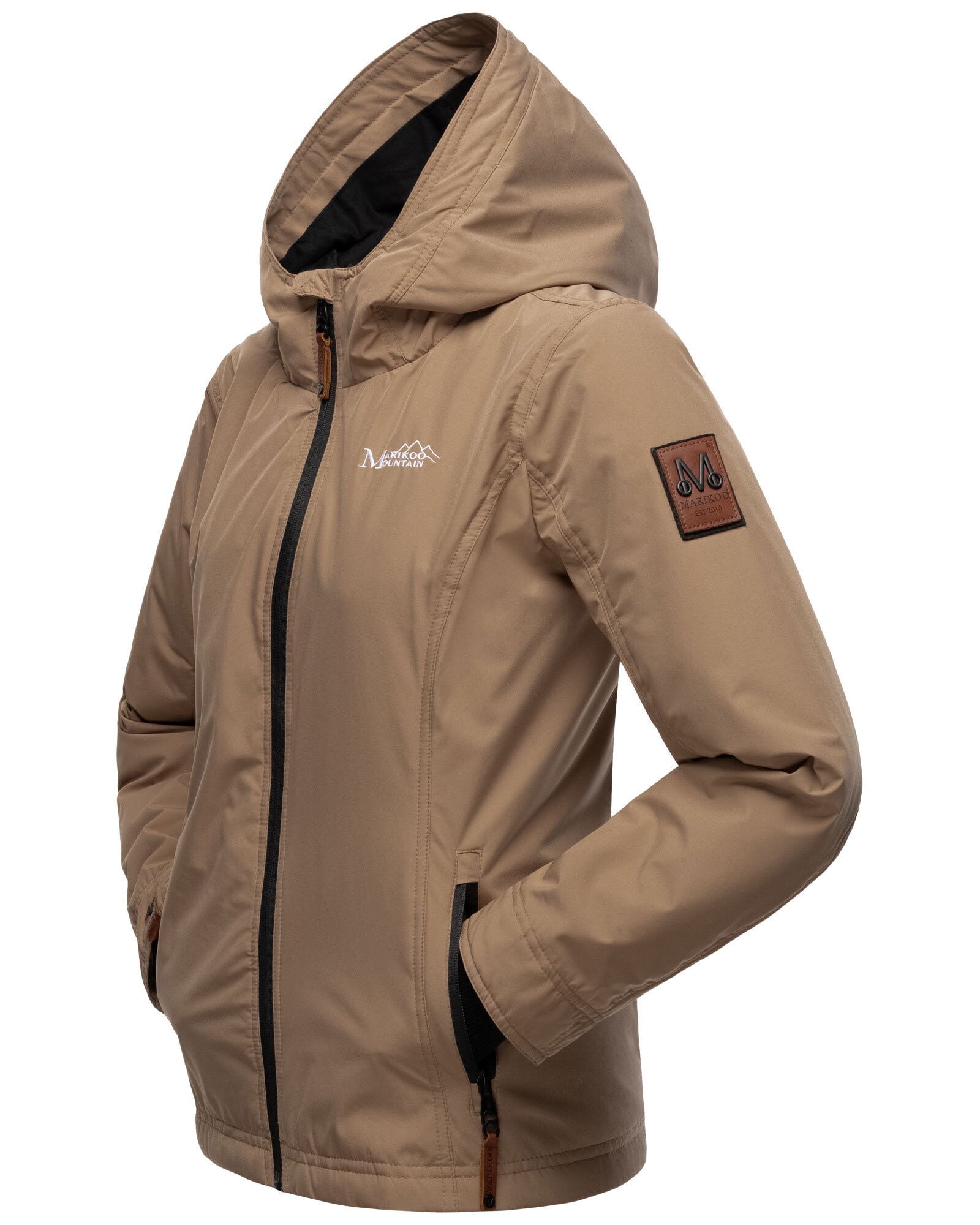 Marikoo Outdoorjacke »Brombeere«, sportliche Übergangsjacke mit Kapuze