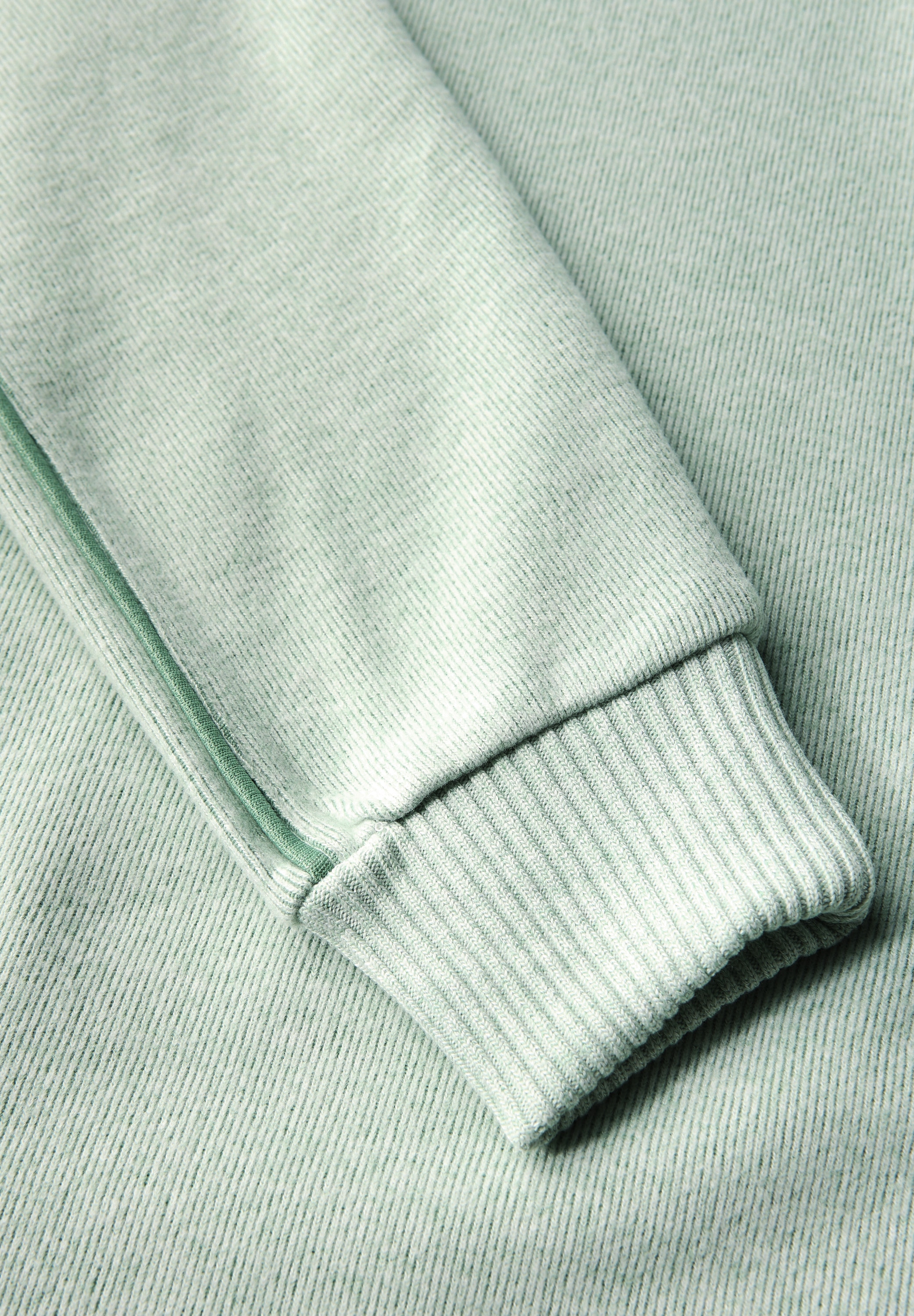 STREET ONE Strickpullover »LTD QR cosy Shirt«, Langarmshirt mit Tape Details