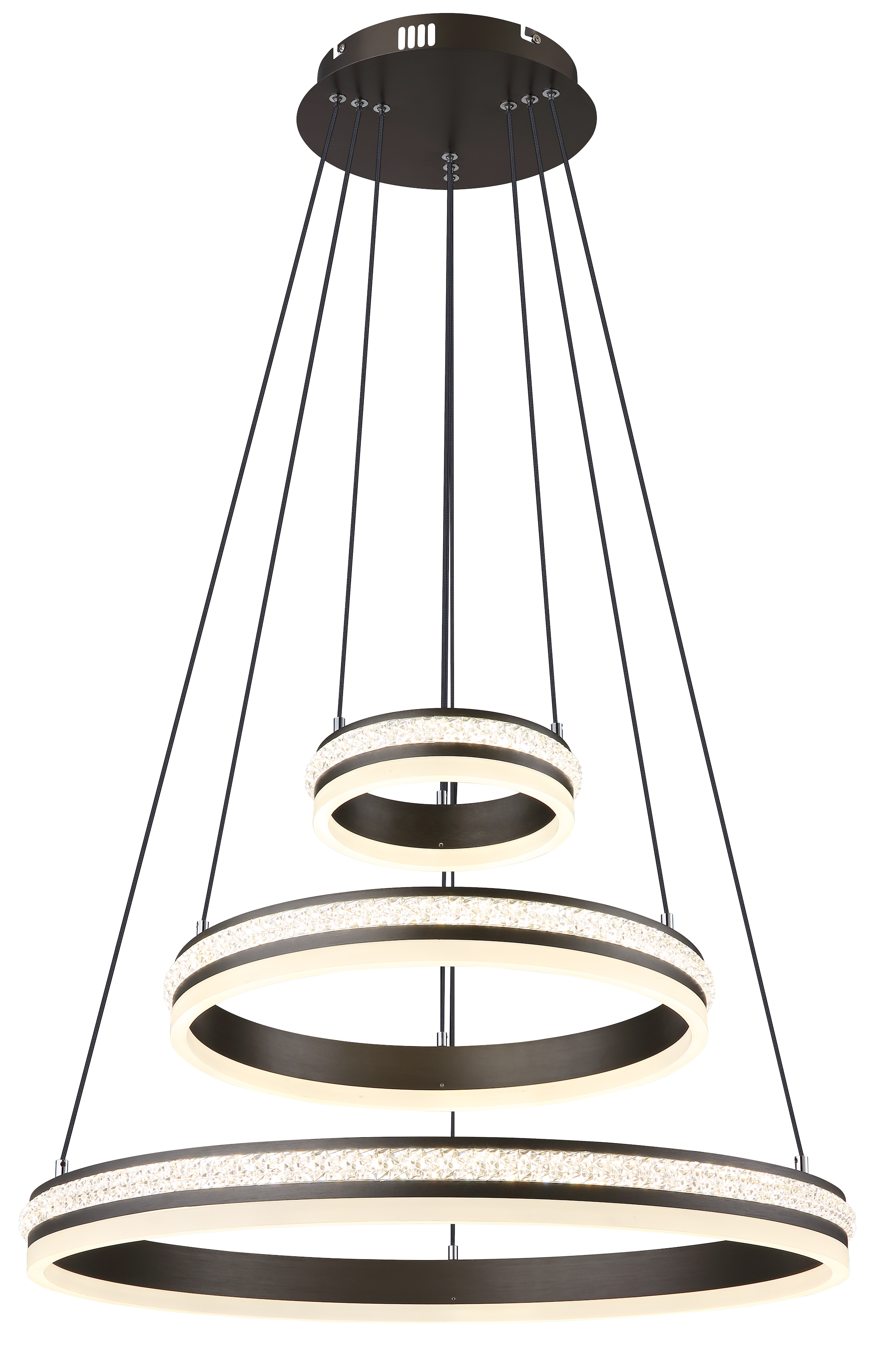 GLOBO LIGHTING LED Pendelleuchte »GROUNI«, Leuchtmittel LED-Modul | LED fest integriert, Hängelampe/Hängeleuchte/Wohnzimmer/Esstisch/elegant