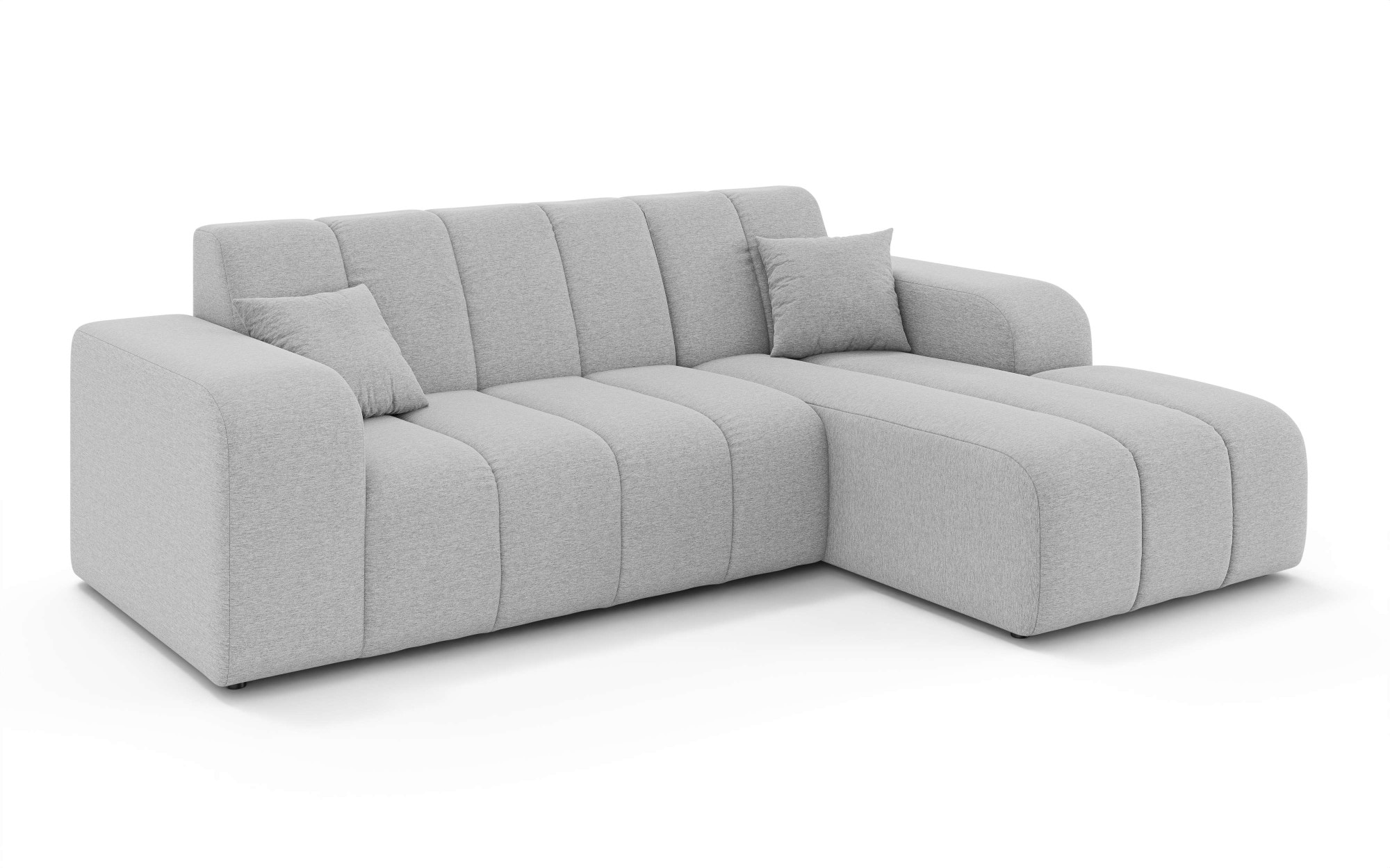 INOSIGN Ecksofa »CASSY L-Form, Schlafsofa mit Bettkasten, Maße B/T/H: 245/165/88 cm«, mit 2 Rückenkissen, Recamiere rechts oder links bestellbar