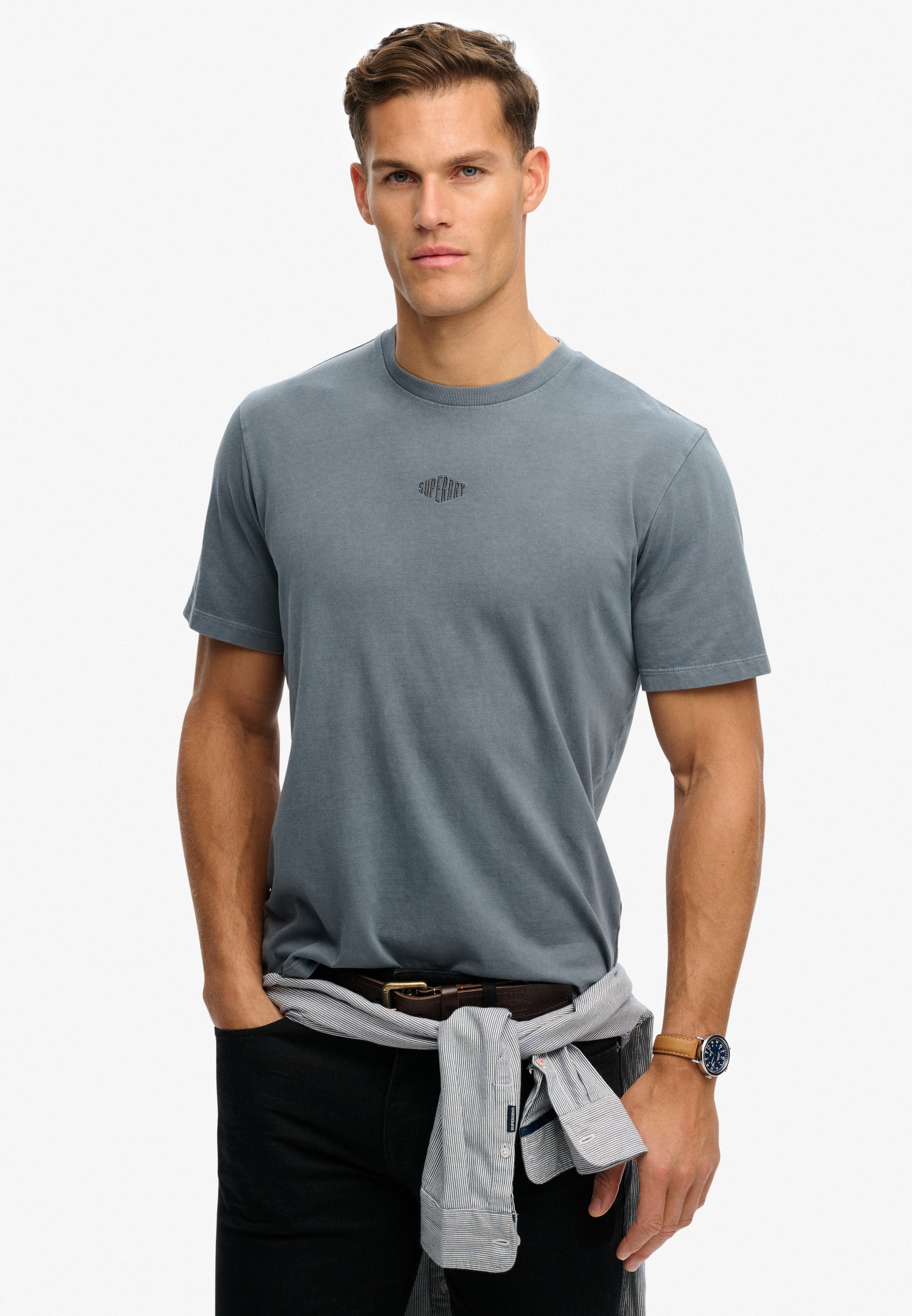 Superdry Rundhalsshirt "MICRO LOGO TSHIRT" mit Micro-Marken-Logo günstig online kaufen