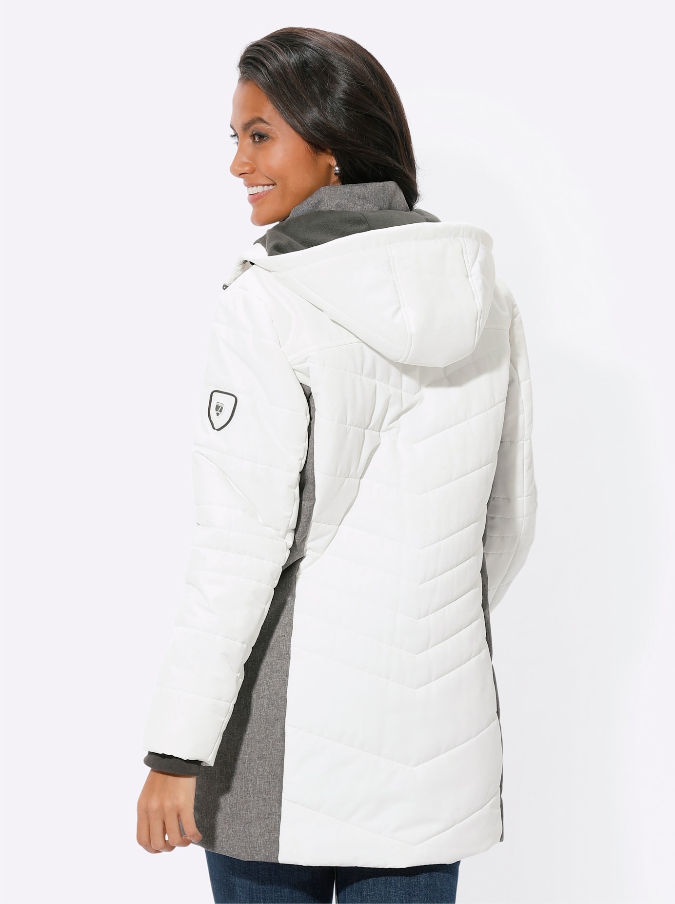 Casual Looks Langjacke, mit Kapuze
