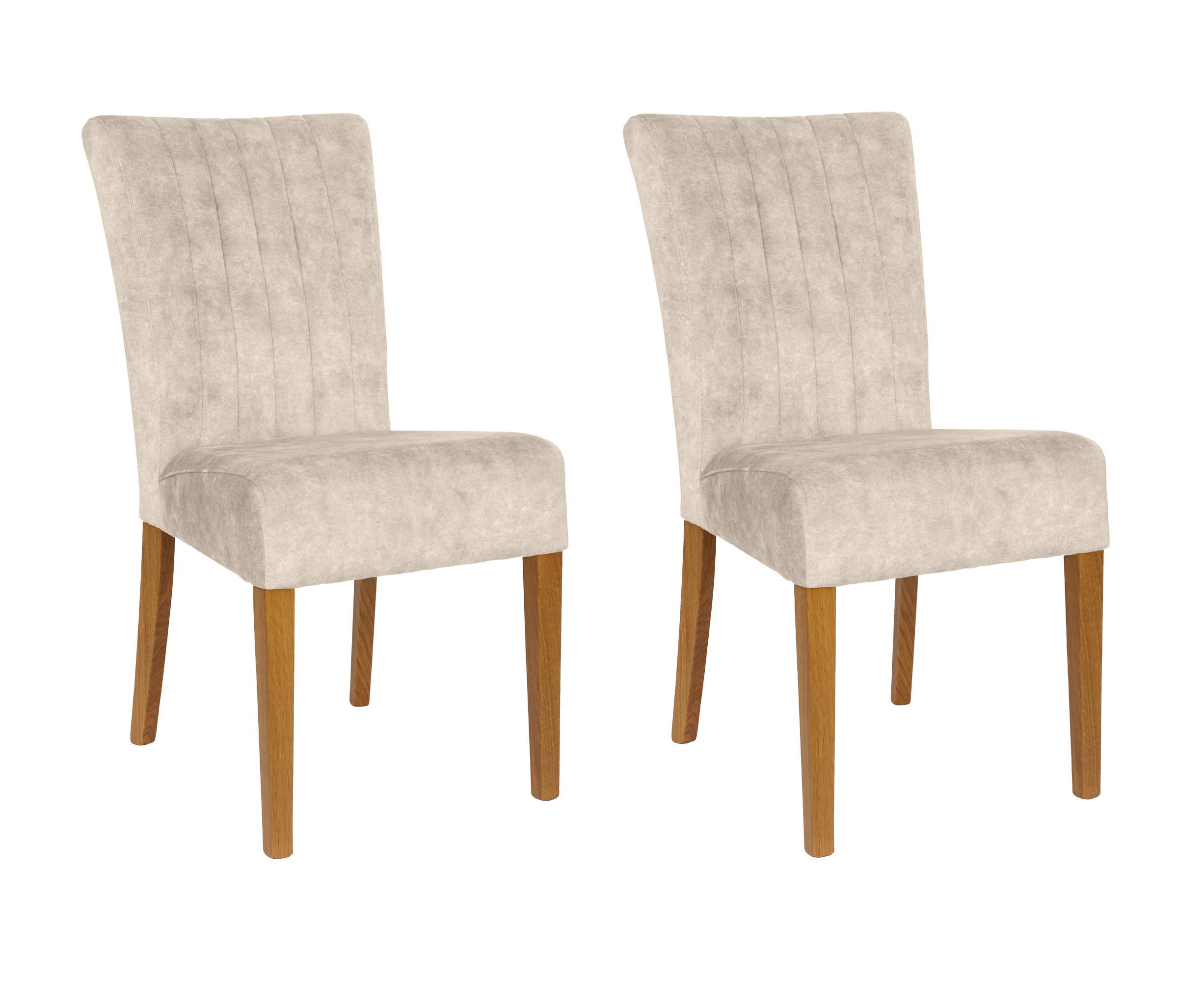 Home affaire 4-Fußstuhl (Set) 2 Stk.vertikale Nähte in der Rückenlehne günstig online kaufen