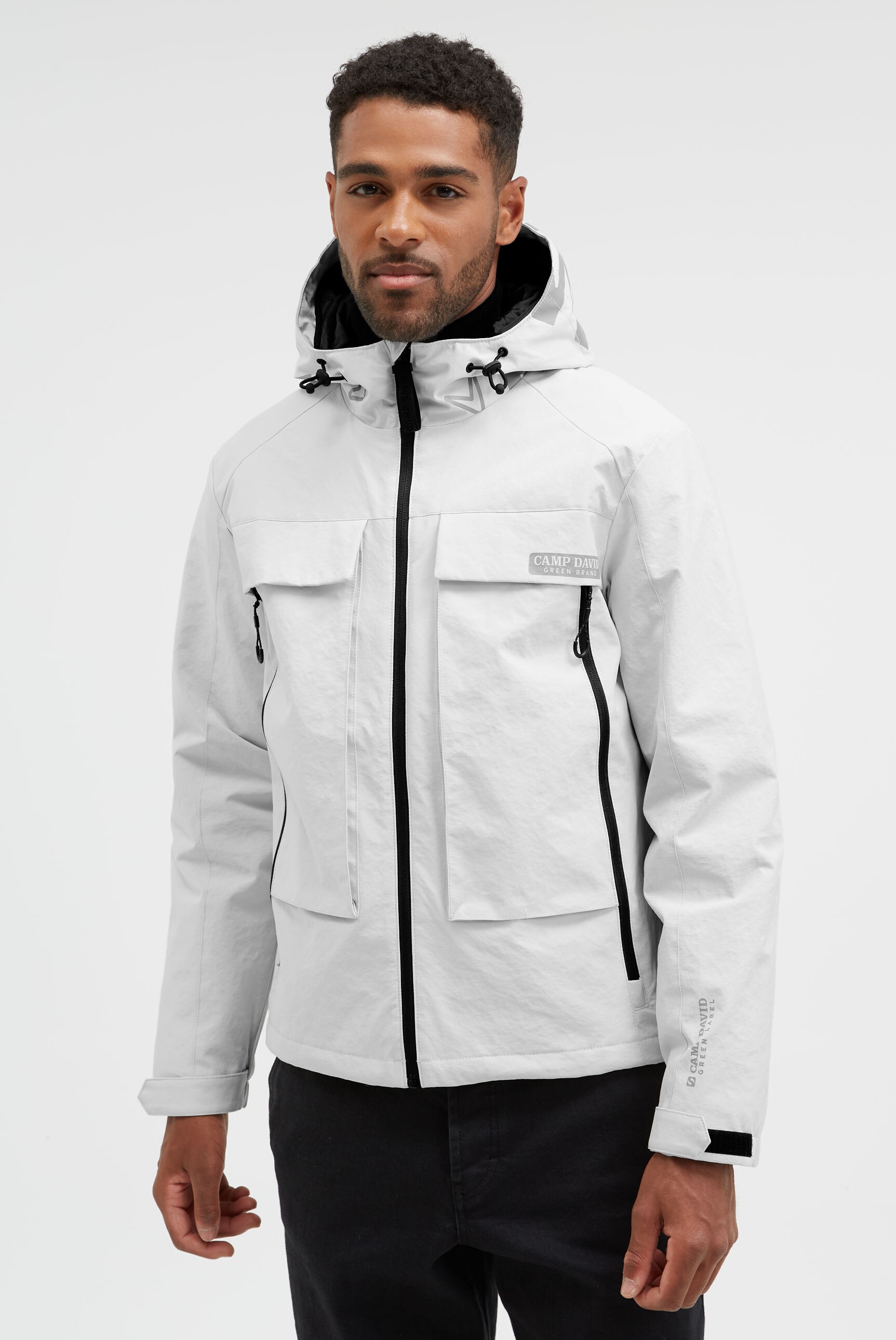 CAMP DAVID Outdoorjacke, mit Kapuze, mit längerer Rückenpartie günstig online kaufen