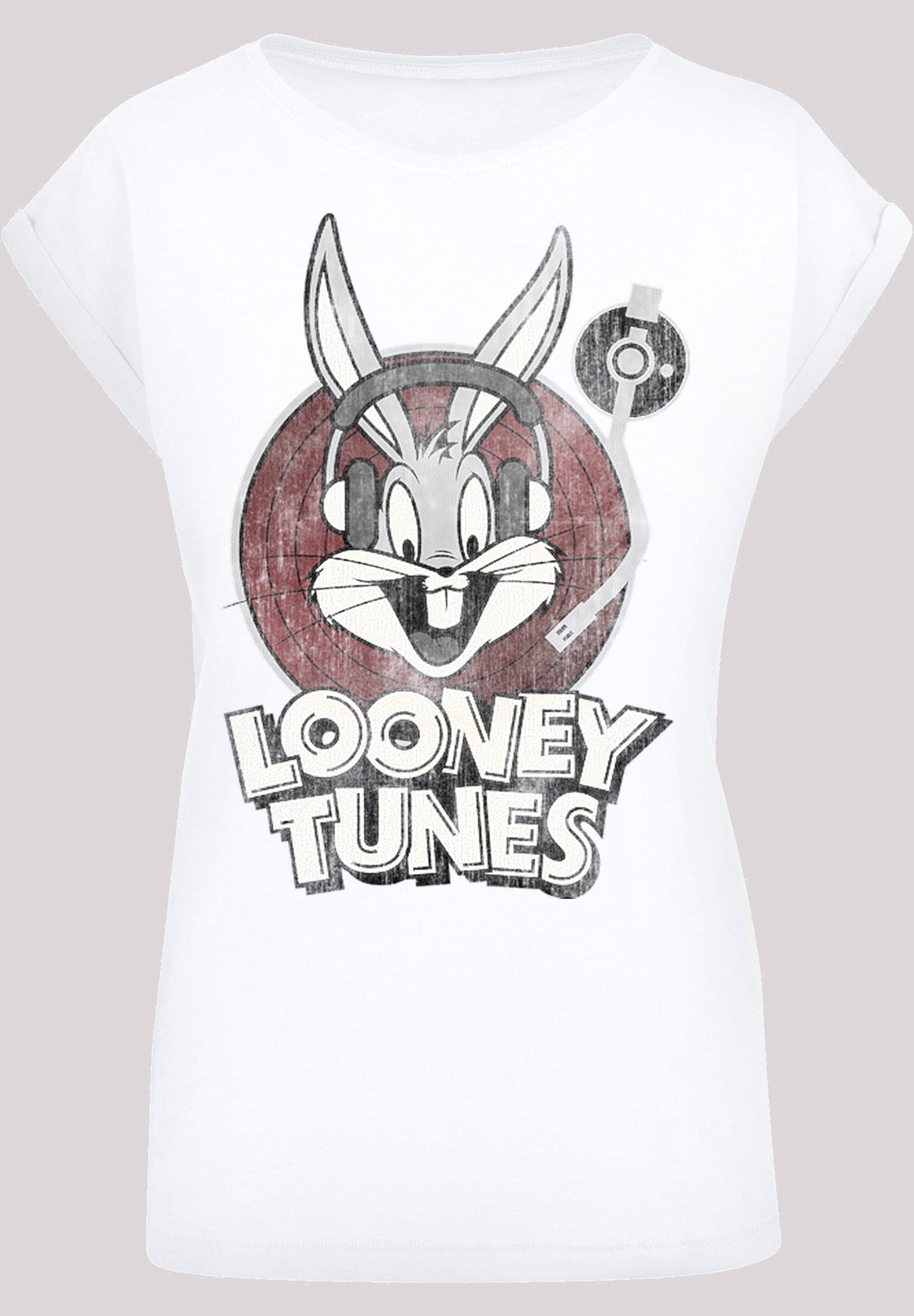 F4NT4STIC Kurzarmshirt »Damen | (1 Tunes BAUR tlg.) Ladies online Extended Shoulder Bugs kaufen Tee«, with Bunny Looney