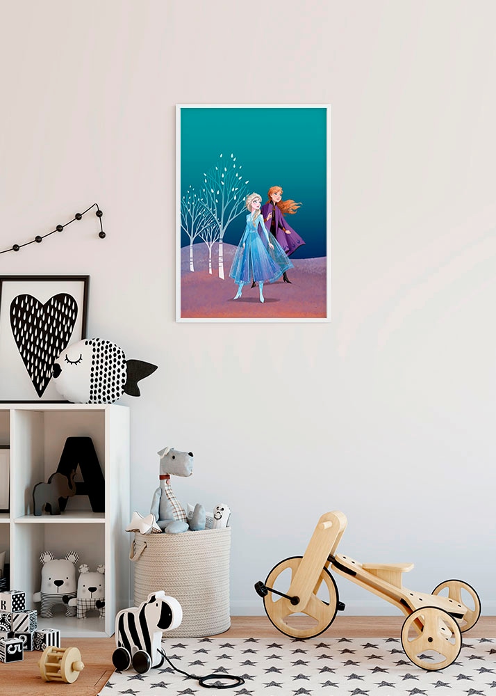 Komar Bild »Frozen Sisters« Disney 1 Stk. tlg. Wandbild zur Dekoration im Kinderzimmer - ohne Rahmen