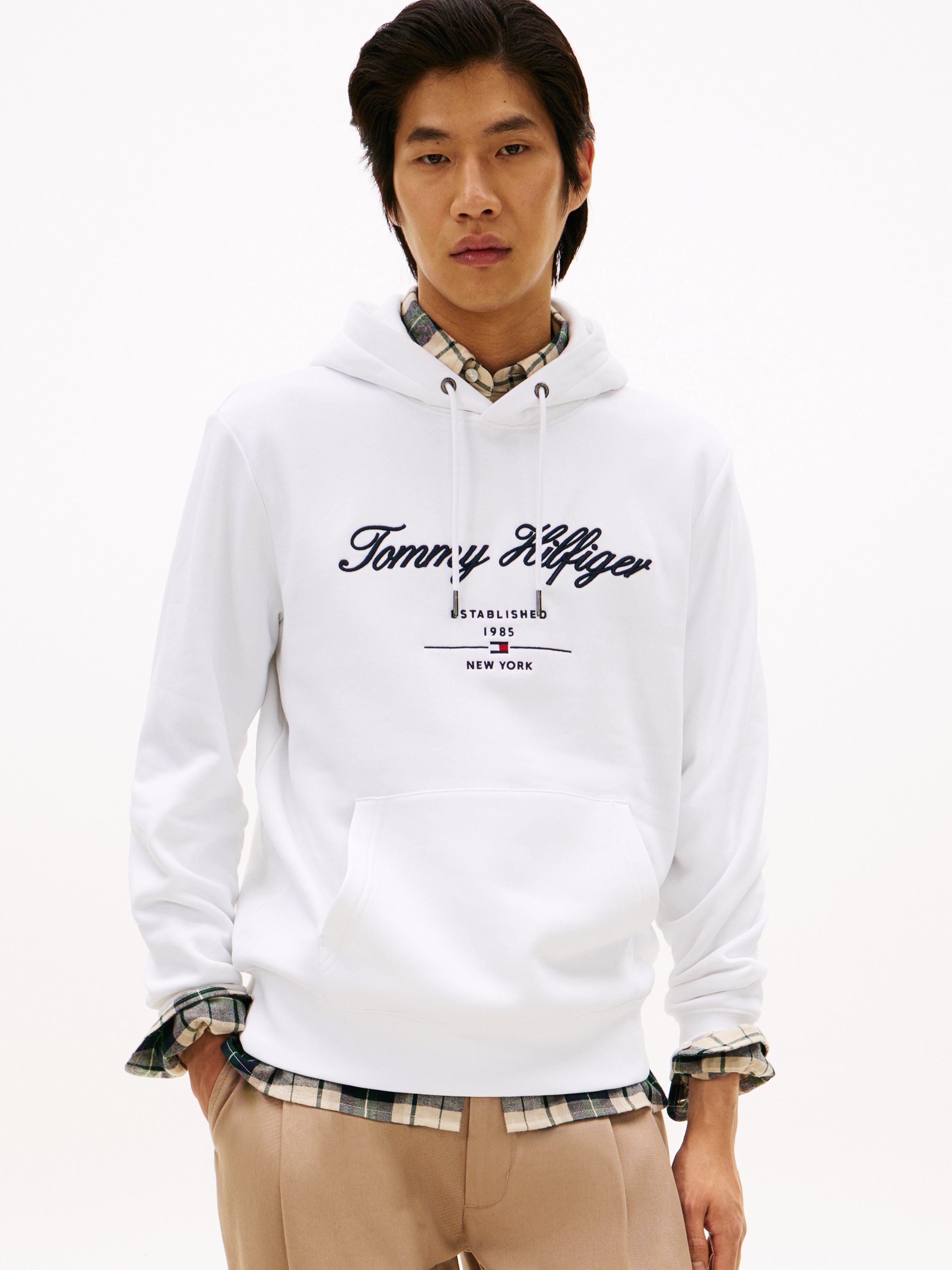 Tommy Hilfiger Hoodie "SCRIPT LOGO HOODY", mit aufgesticktem Logo günstig online kaufen
