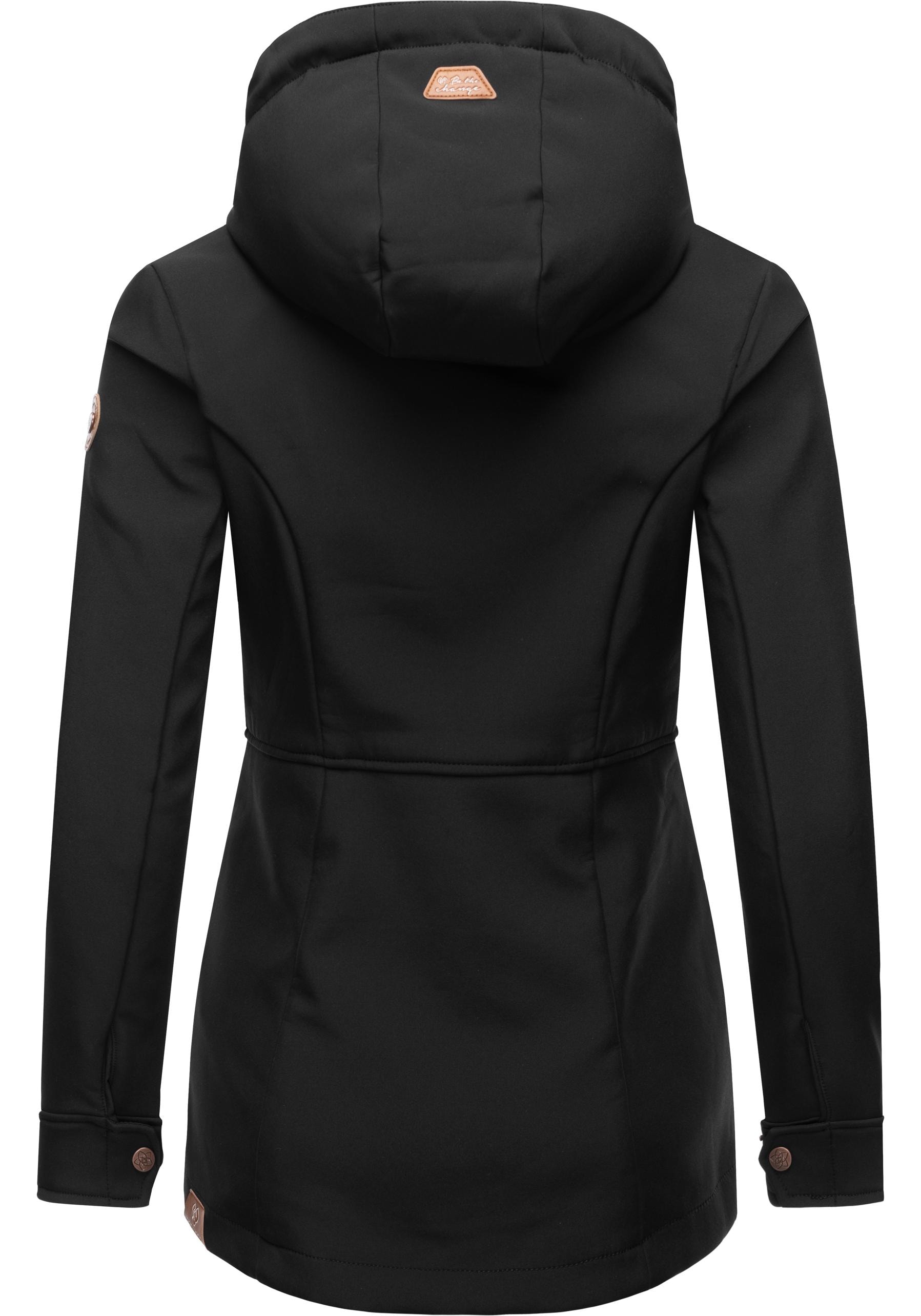 Ragwear Softshelljacke »Yba«, mit Kapuze, sportliche Damen Outdoorjacke mit Kapuze