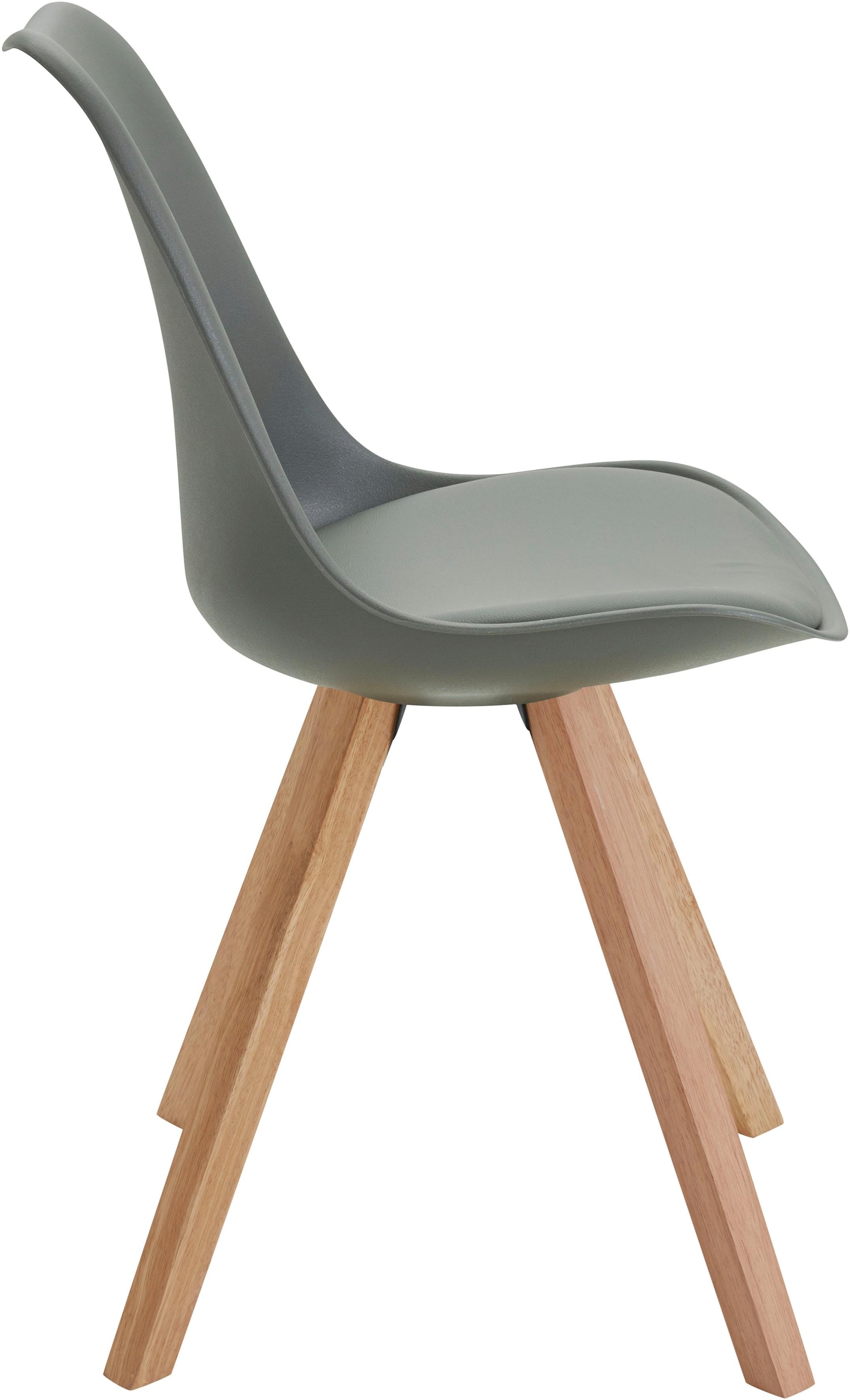Homexperts Esszimmerstuhl »Kaja«, (Set), 2 St., Kunstleder, Sitzschale mit Sitzkissen in Kunstleder