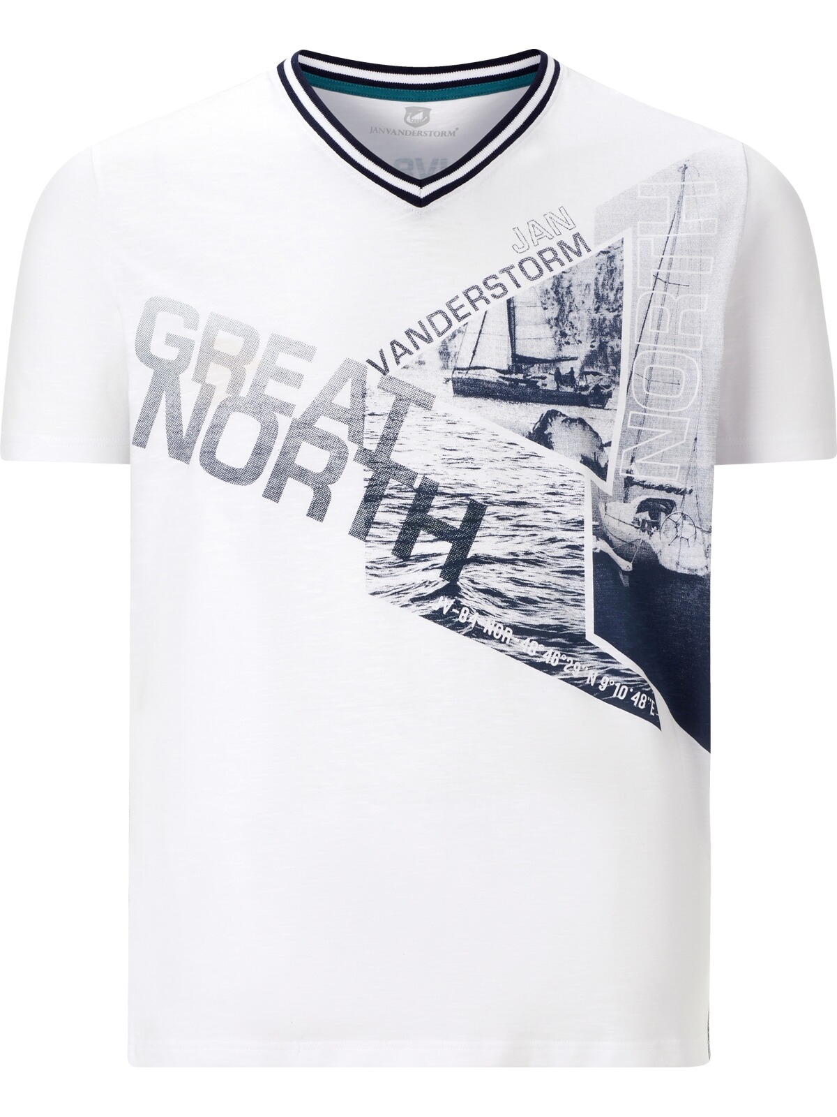 Jan Vanderstorm V-Shirt »T-Shirt BRYNO«, (1 tlg.)