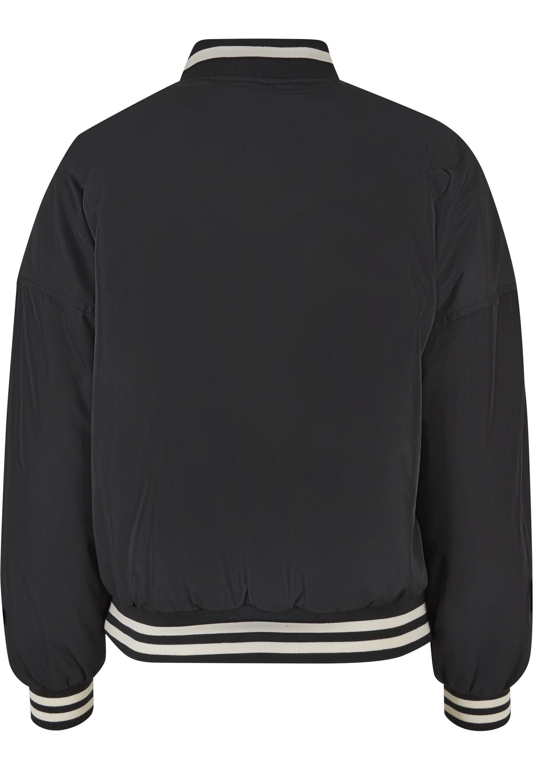 URBAN CLASSICS Anorak »Urban Classics Damen Ladies Oversized Recycled College Jacket« 1 Stk. tlg. ohne Kapuze