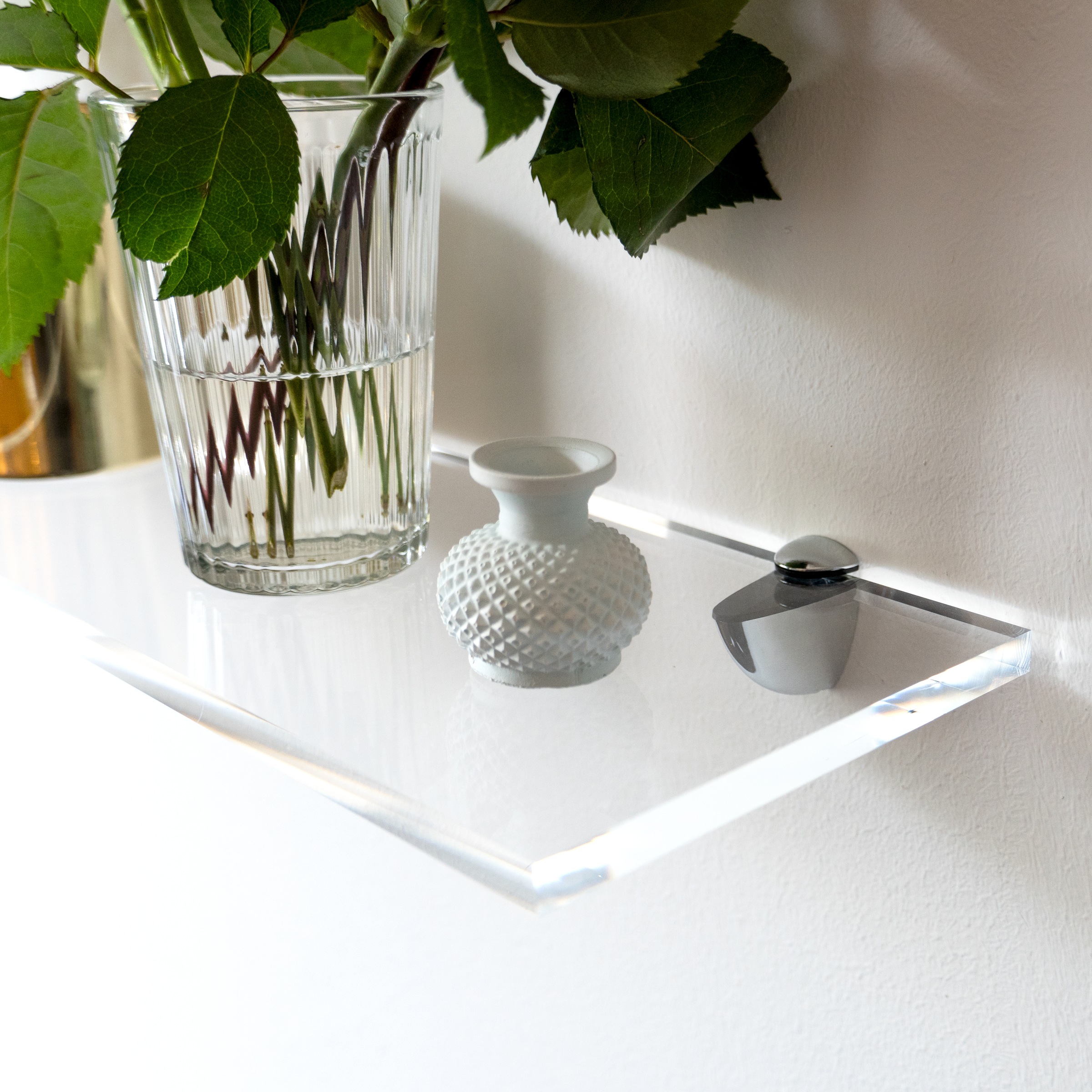 queence Deko-Wandregal »Elle«, Regalboden, Ablage, Regalboard aus Acrylglas, kantenpoliert