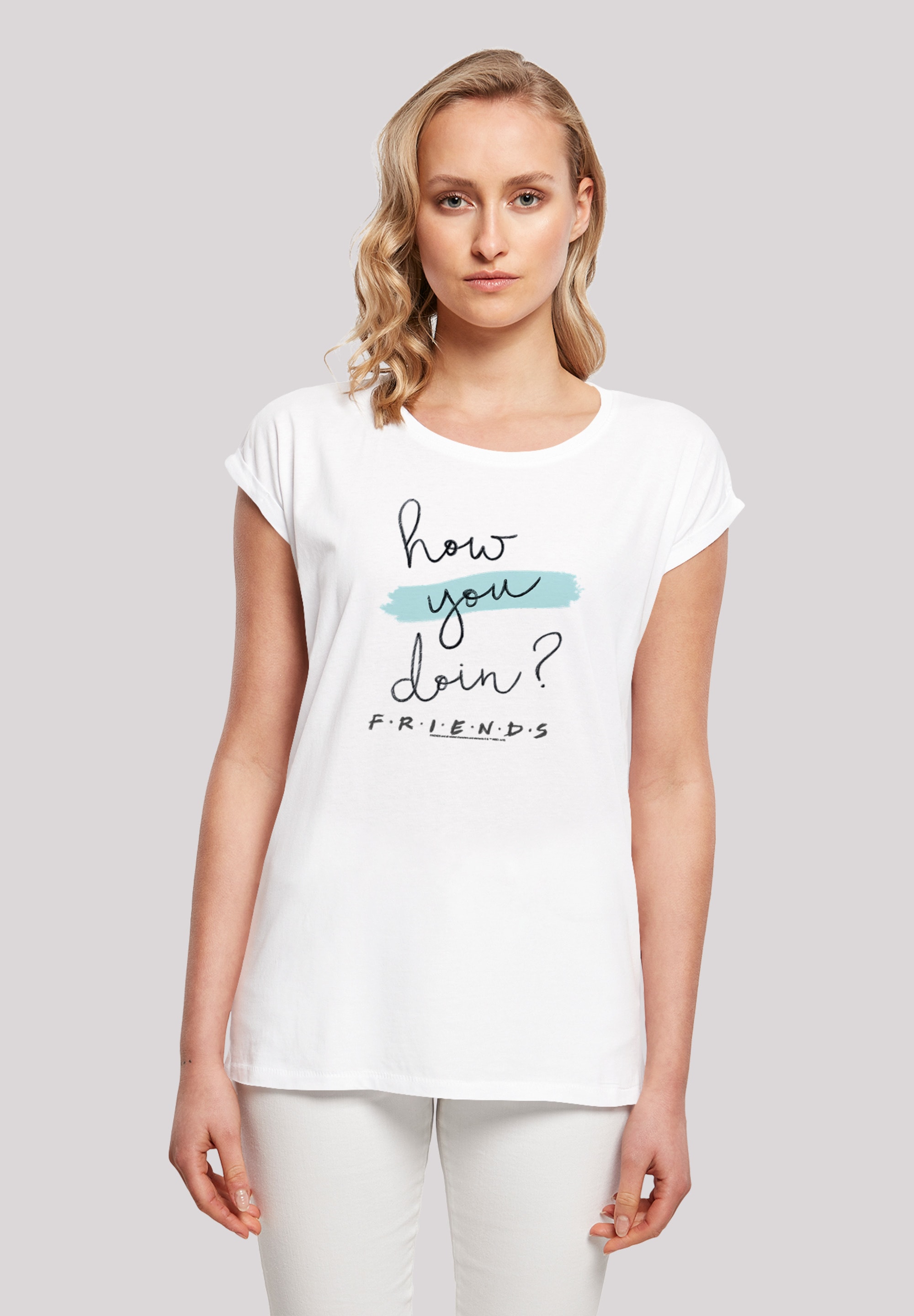 T-Shirt »FRIENDS How You Doin? Handwriting«, Print