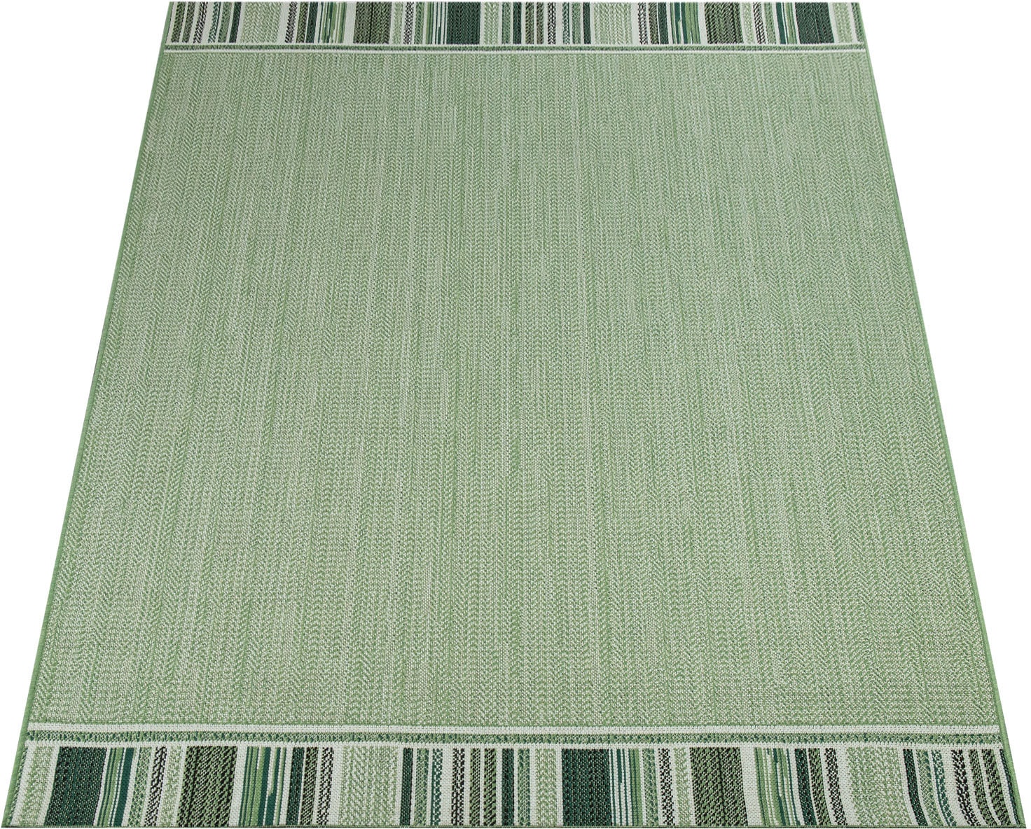 rechteckig, Teppich Paco »Ostende geeignet und In- Home meliert 536«, Bordüre, | mit auf Flachgewebe, BAUR Outdoor Rechnung und