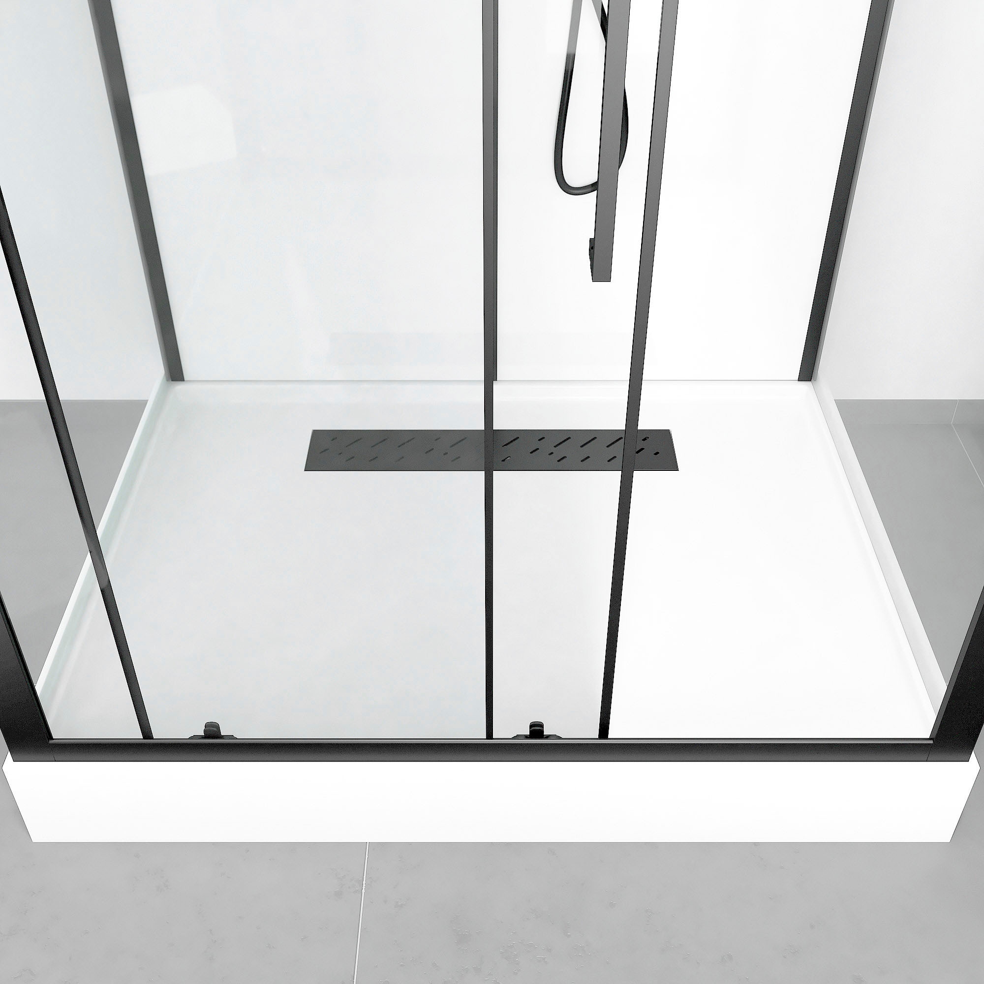 Marwell Komplettdusche »White Rectangle« inkl. Armaturen