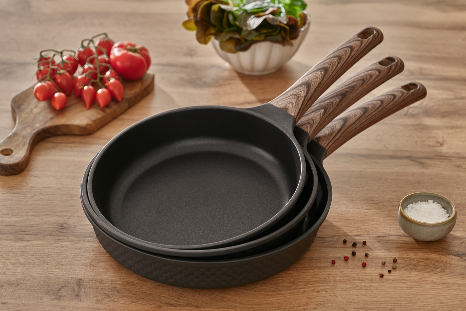 RESTO Kitchenware Bratpfanne »Ran, Universalpfanne mit Antihaftbeschichtung«, Aluminiumguss, (1 tlg.), Induktion, für alle Herdarten geeignet