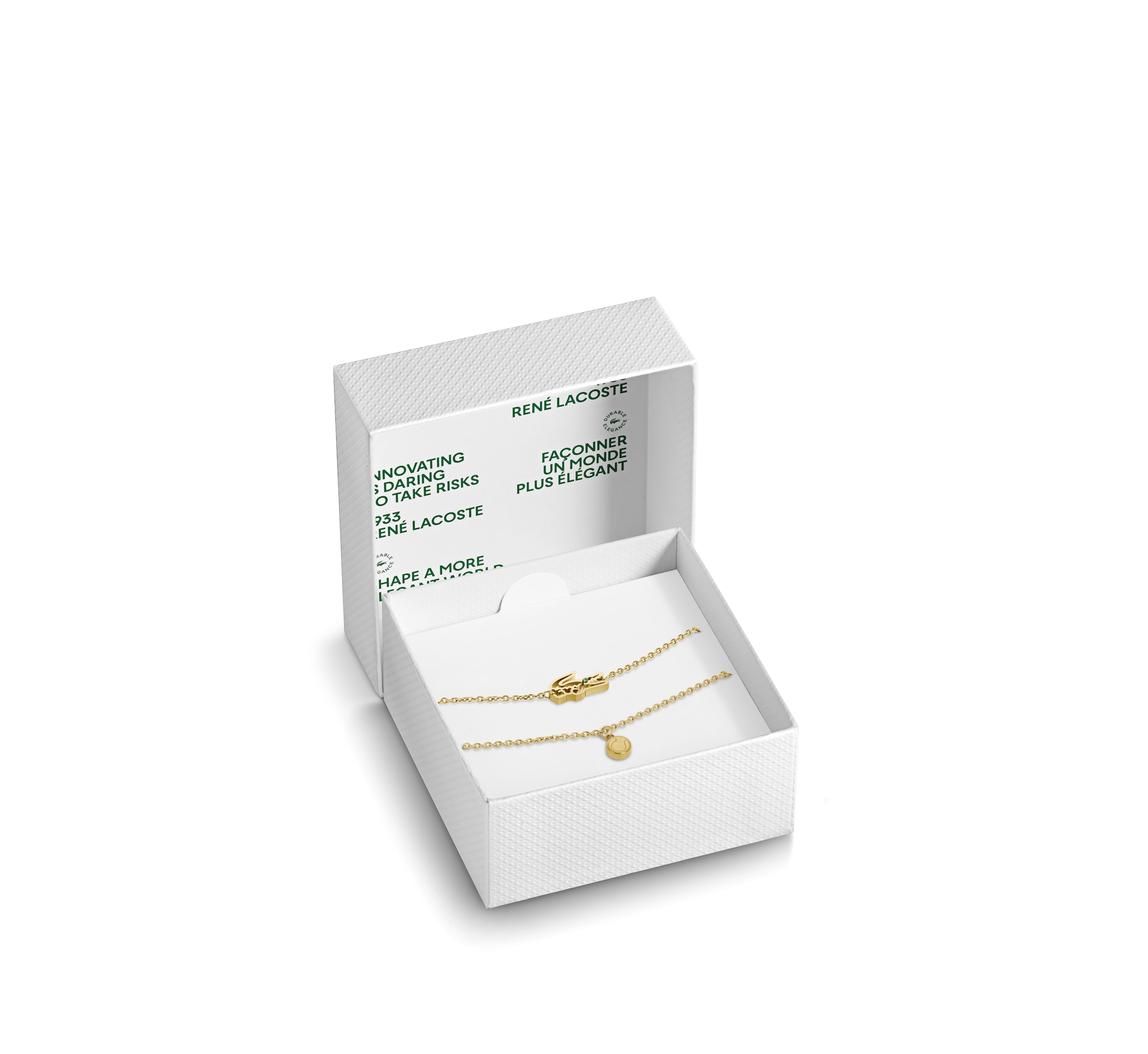 Lacoste Armband Set »JEWELRY GIFTSET« mit Glasstein