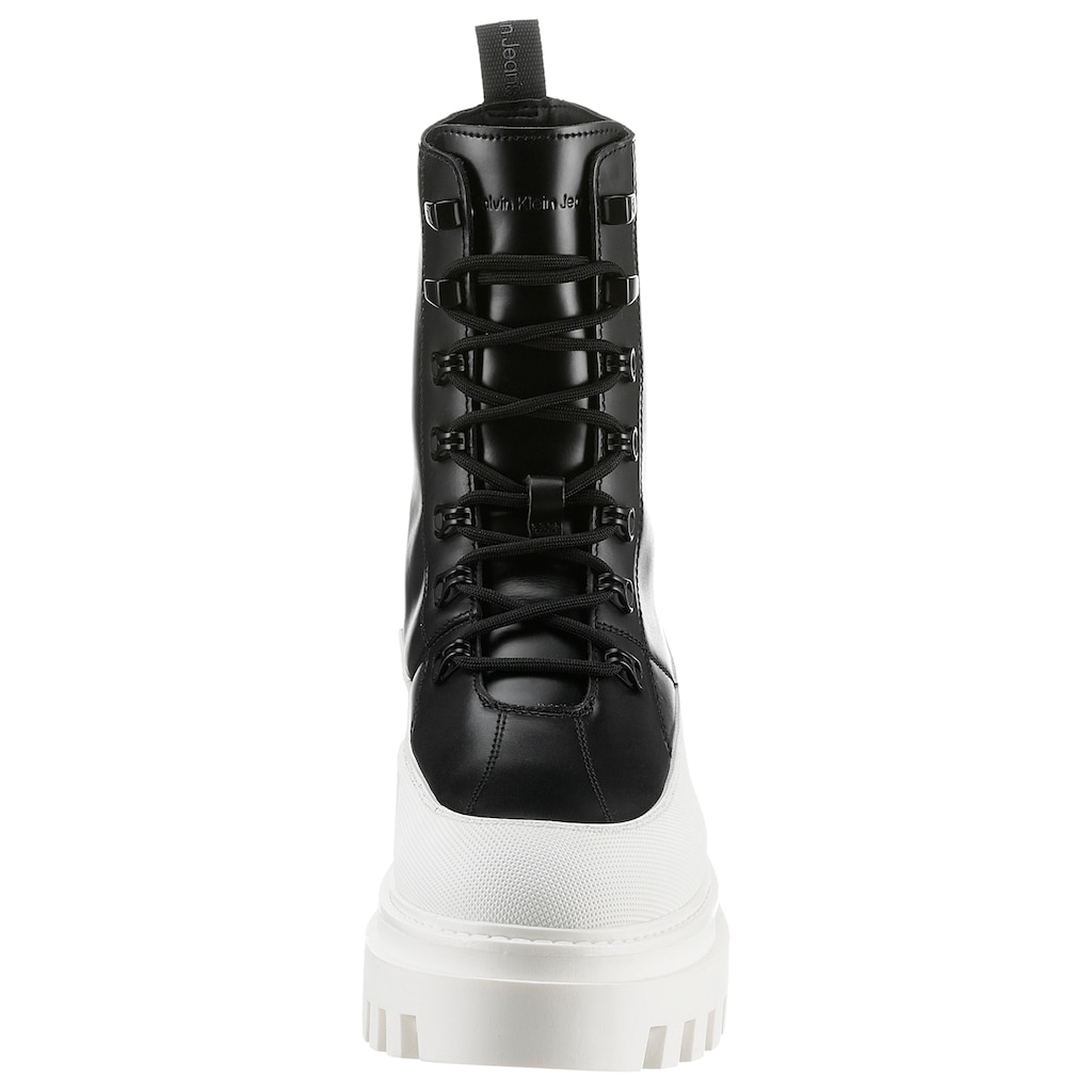 Calvin Klein Jeans Schnürstiefelette »FLATFORM LACE UP BOOT LTH«