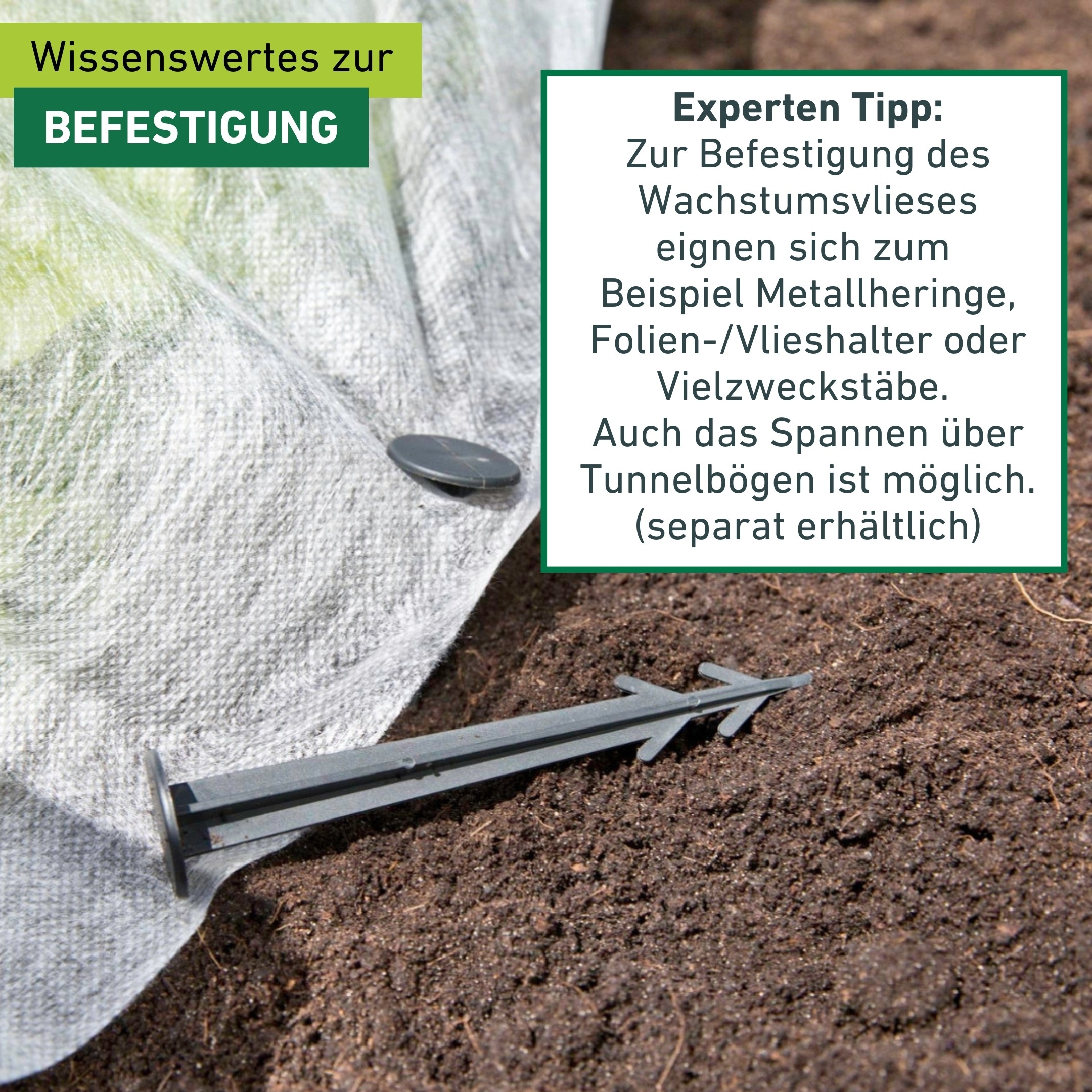 Windhager Gartenvlies »für Hoch-, Freilandbeete, ÖKO Wachstumsvlies zur Anzucht von Pflanzen« 1 Stk. tlg. erhältlich in 5 x 1,5 m oder 10 x 1,5 m, 18 g/m², weiß