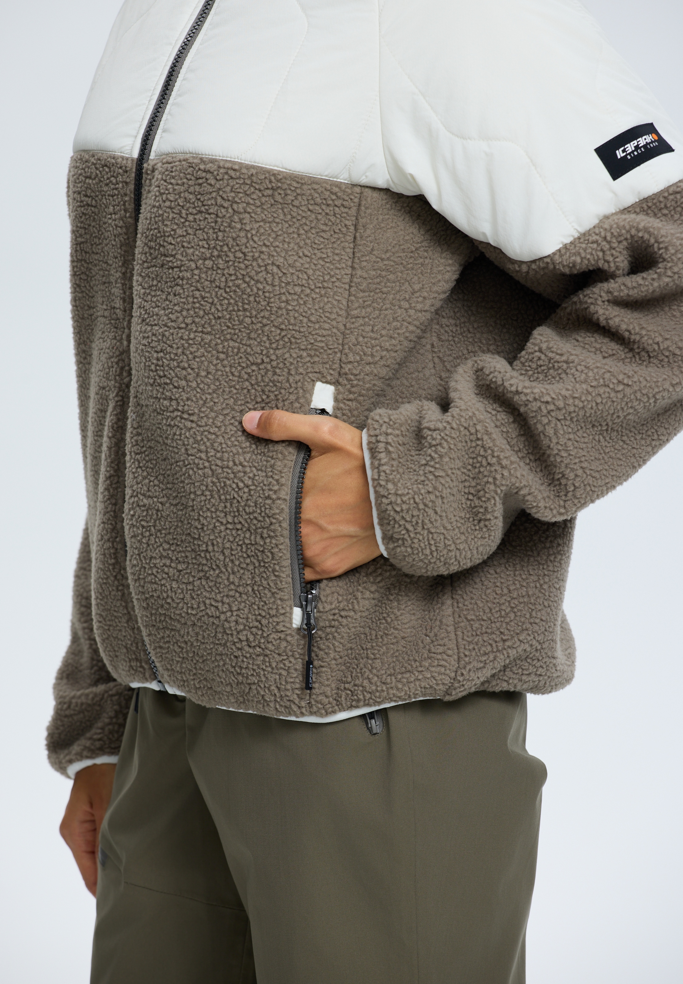 Icepeak Fleecejacke »MAUSTON« für aktive Unternehmungen, aus Polyester, lässige Passform