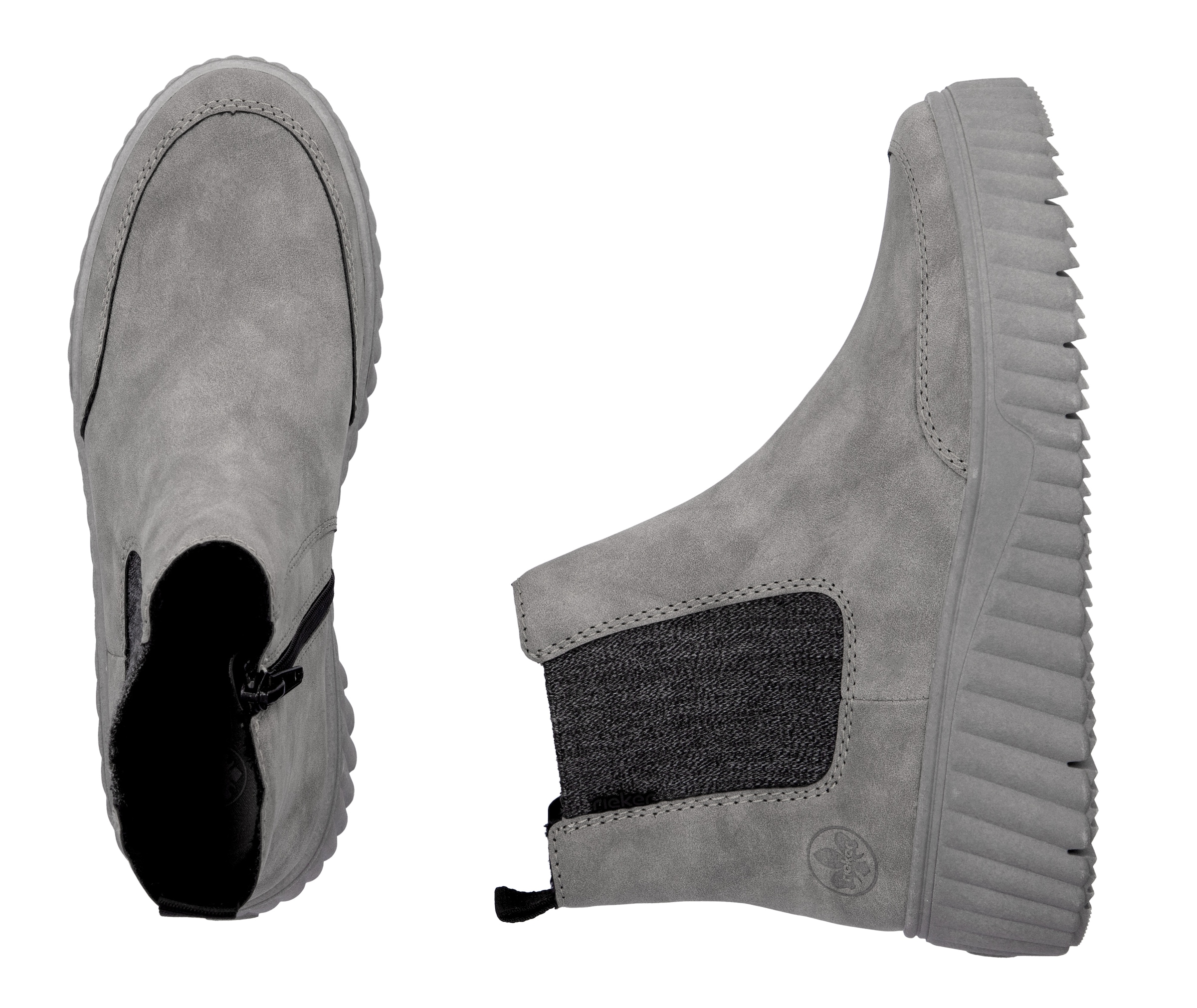 Rieker Chelseaboots, Schlupfboots, Keilstiefelette mit Anziehlasche
