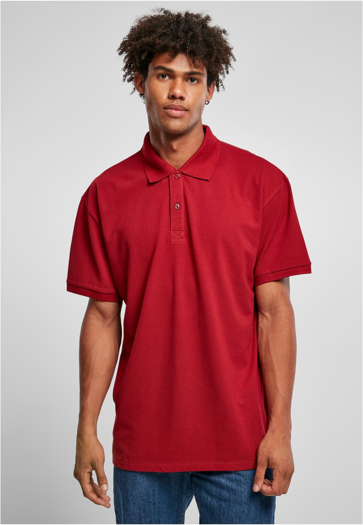 URBAN CLASSICS T-Shirt »Herren Oversized Polo« (1 tlg.)