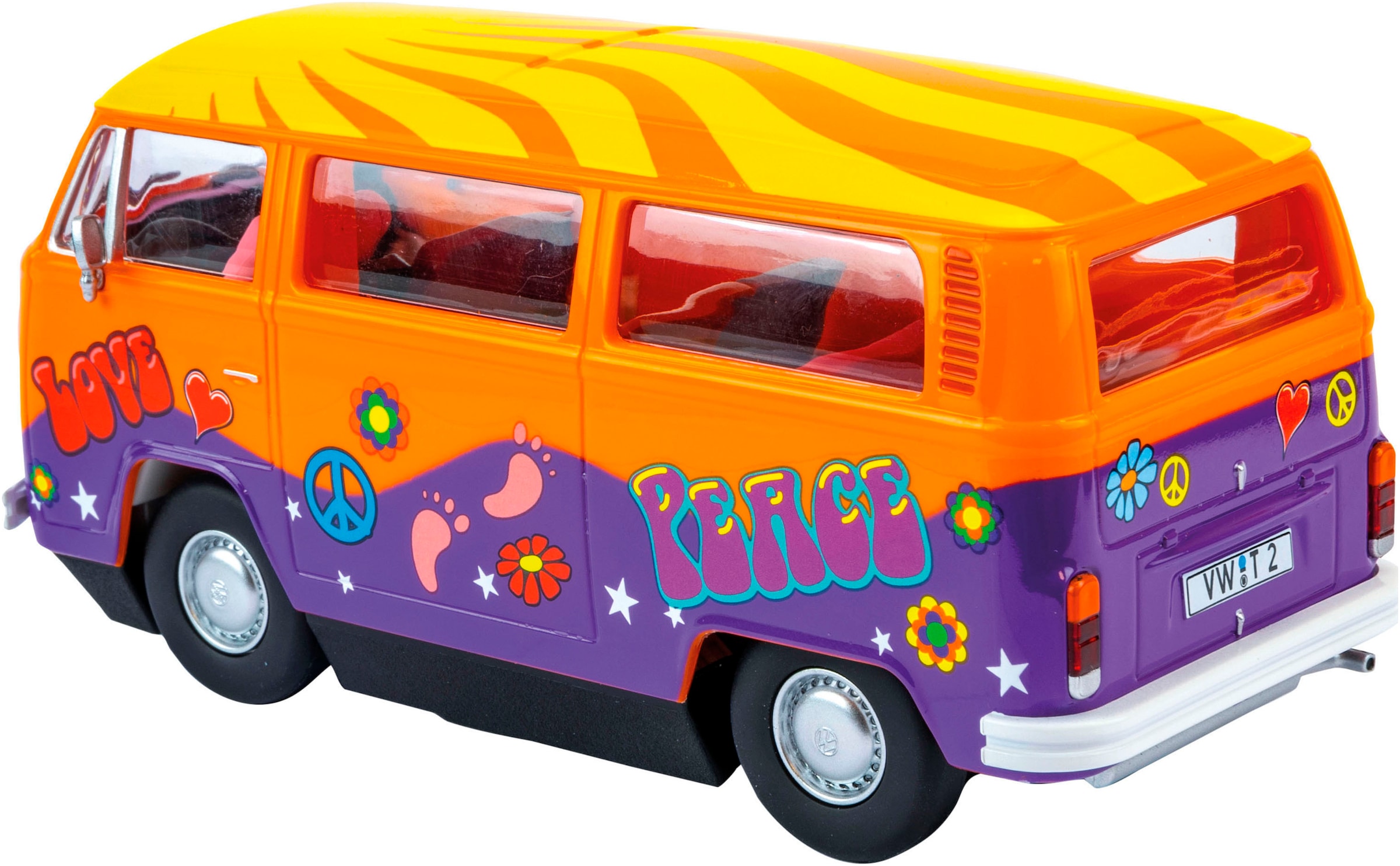 Carrera® Rennbahn-Auto »VW Bus T2b "Peace and Love"«, mit Lichteffekt
