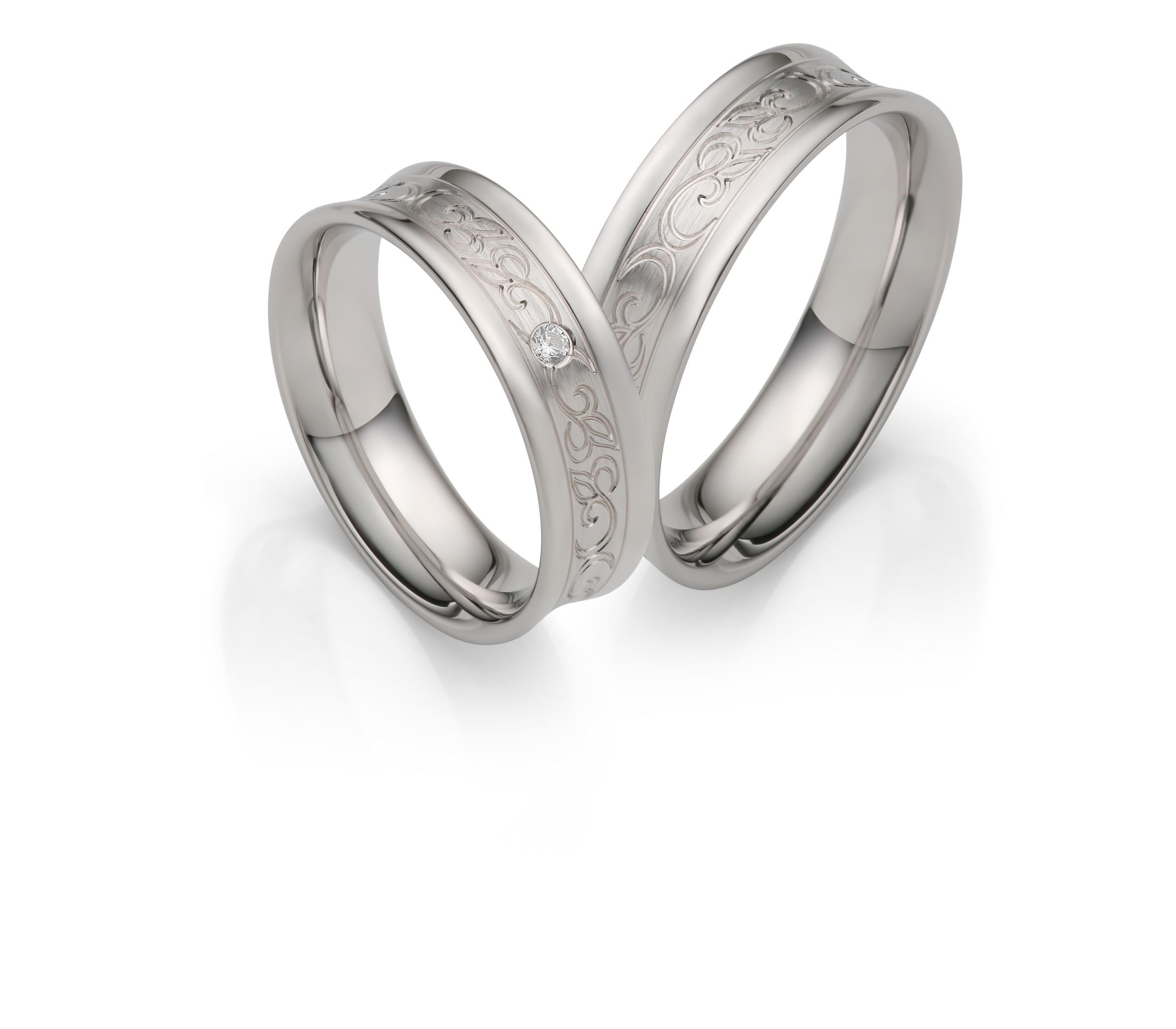 Firetti Trauring »Schmuck Geschenk Silber 925 Hochzeit Ehering Partnerring "LIEBE"«, Made in Germany - wahlweise mit oder ohne Zirkonia