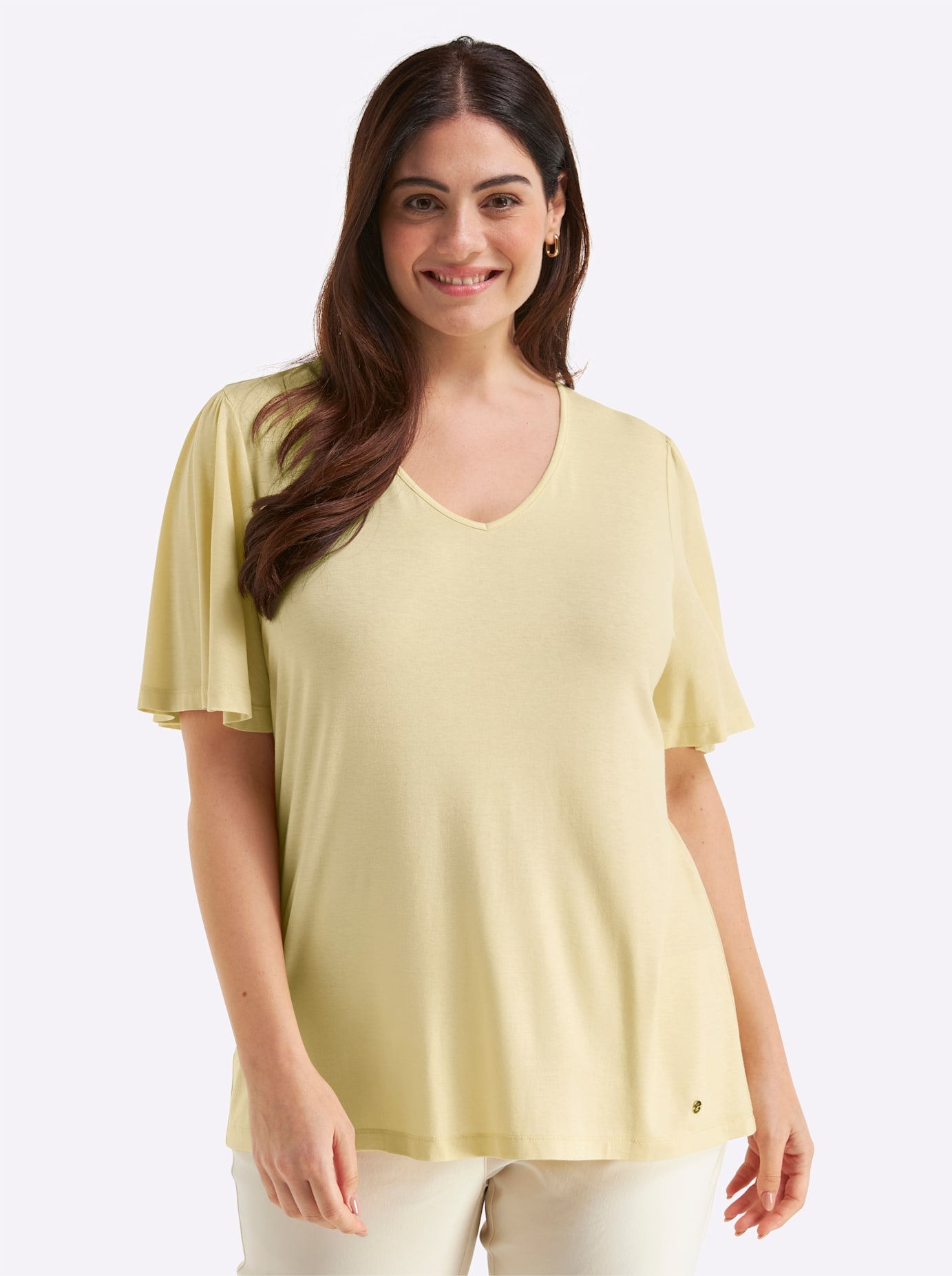 Sheego T-Shirt "Kurzarm-Shirt" 1